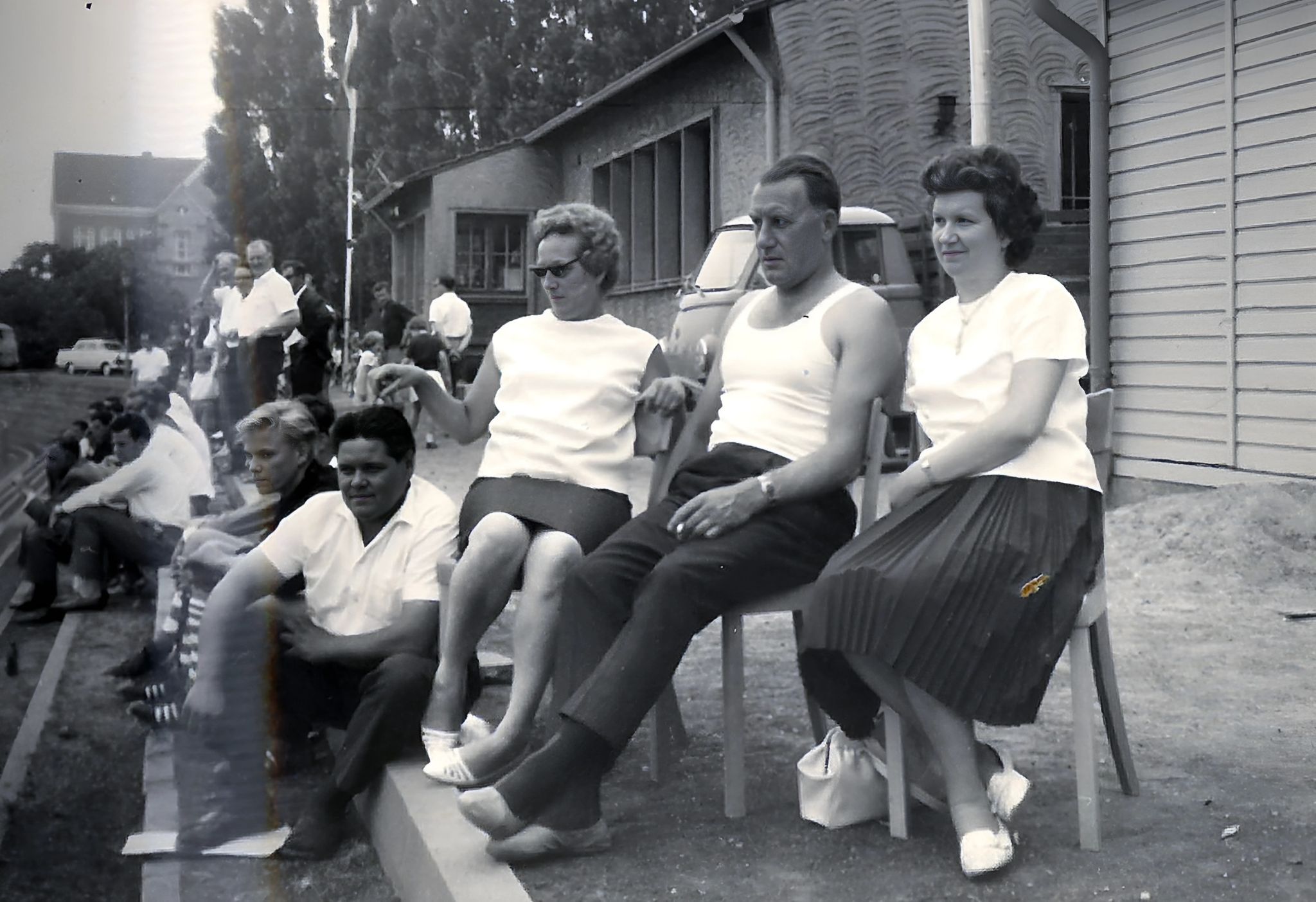 Zuschauer beim Jugendturnier in Düsseldorf 1965