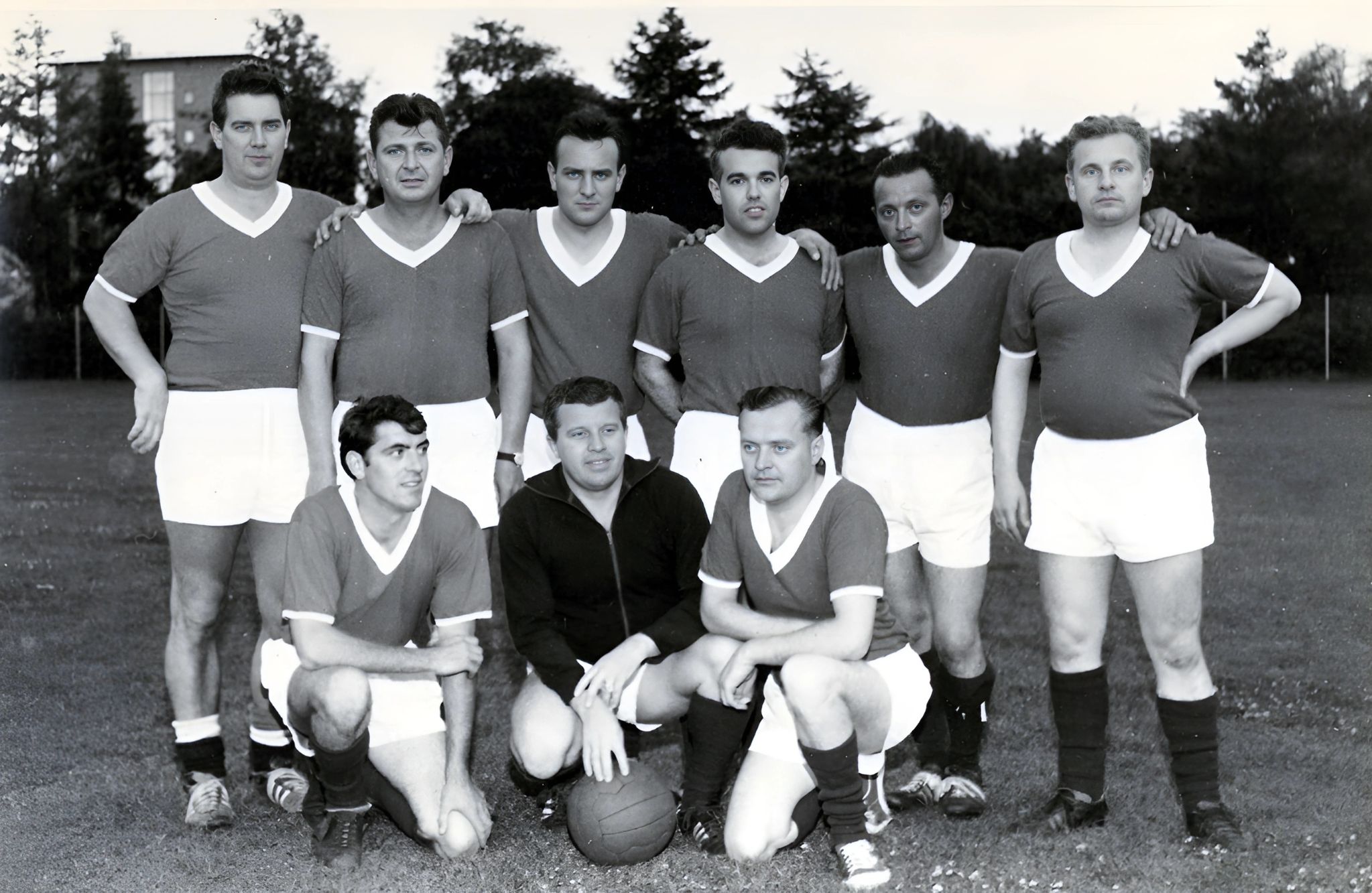 Die Mannschaft der dänischen Gäste 1965