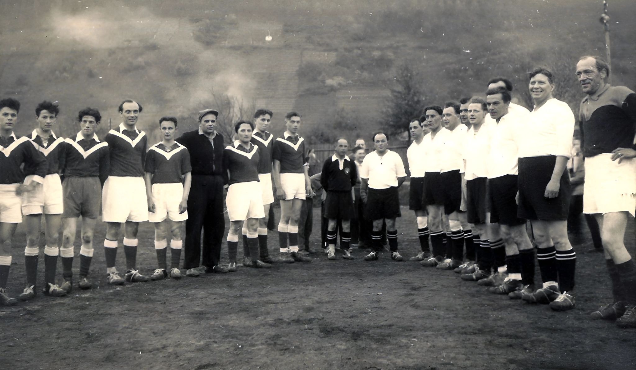 Spieler der "Alte Herren Hechingen" zu Gast in Klingenberg 1967
