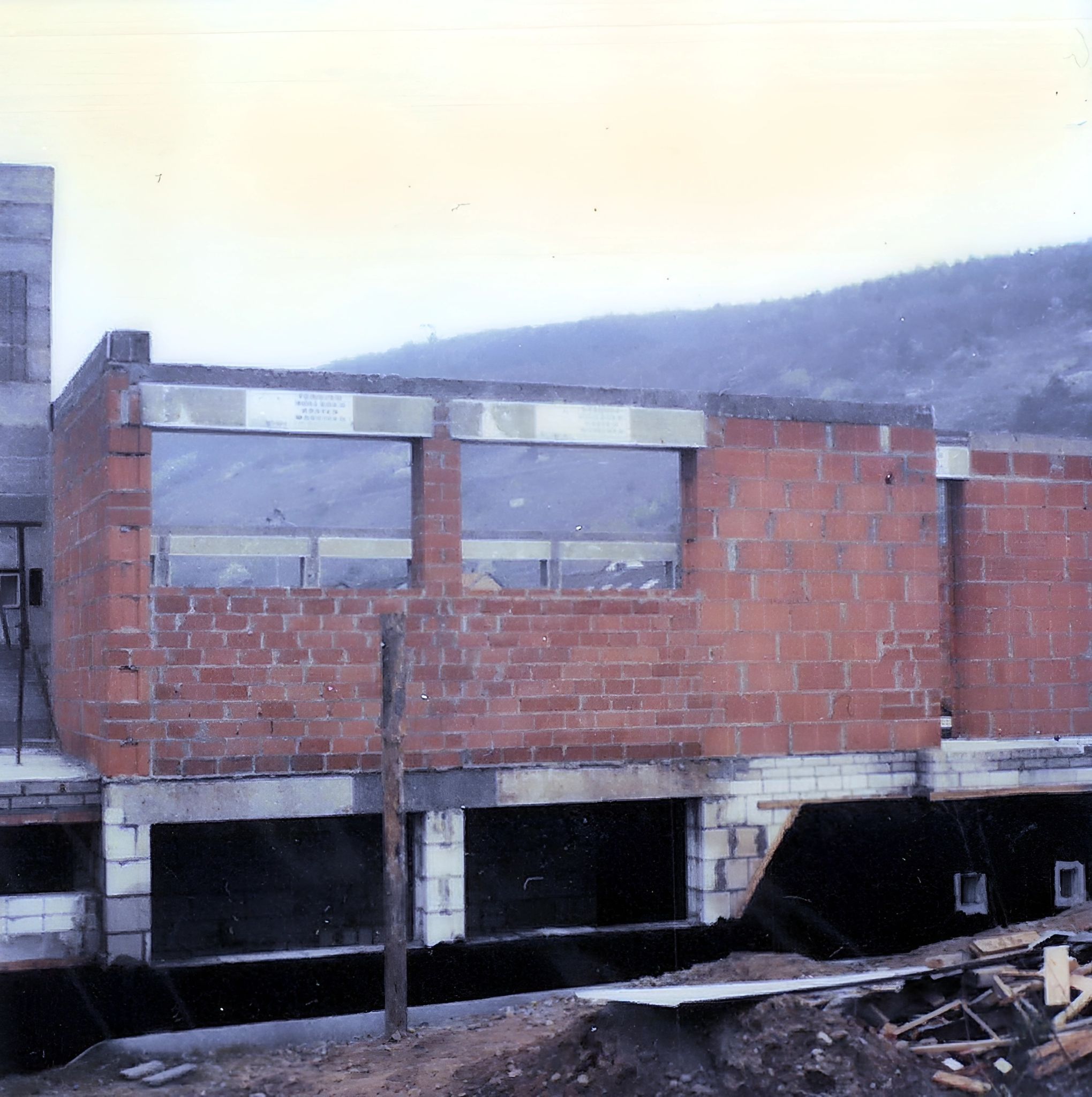 Das Obergeschoss des neuen Sportheims ist fertig