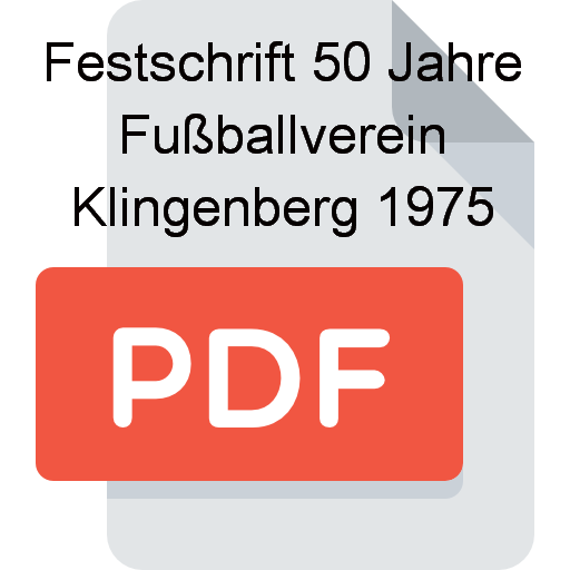 Z Festschrift 50 Jahre Fussballverein Klingenberg 1975