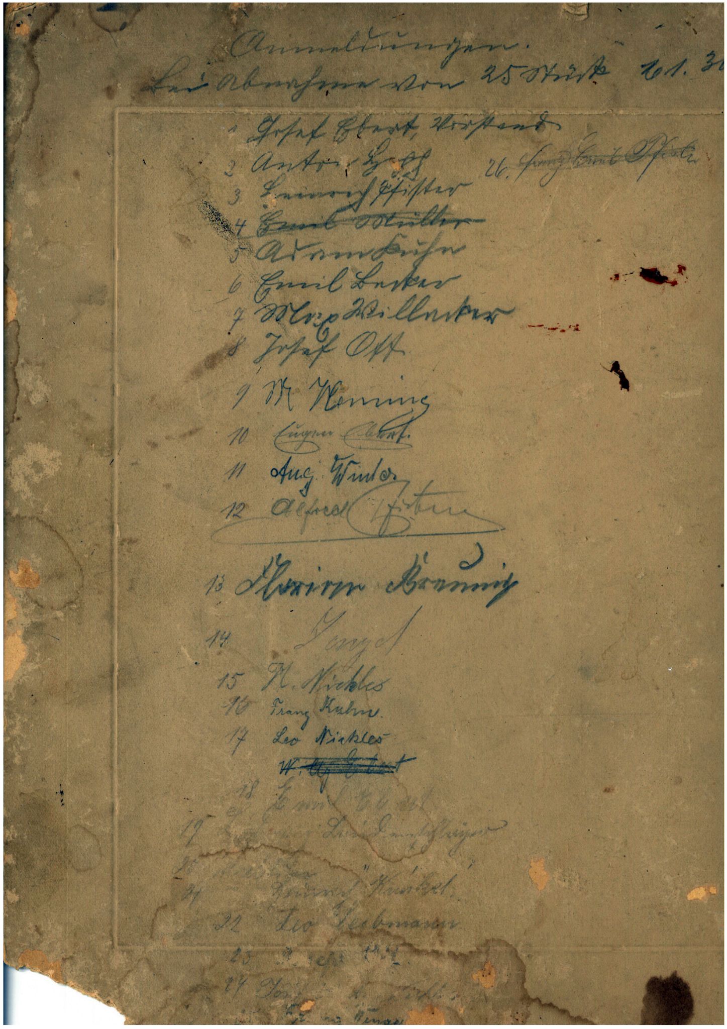 Gruppenfoto 2013 Rückseite