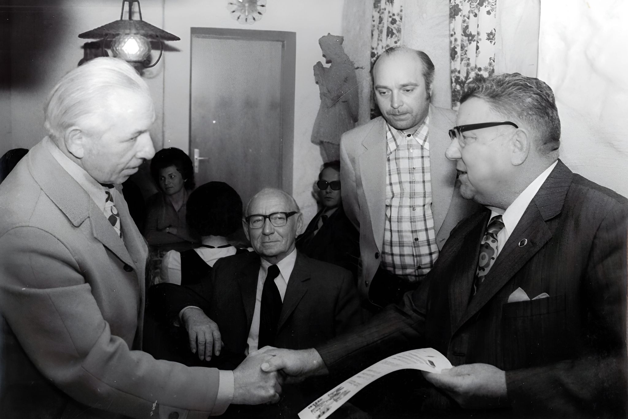 Ehrung für Josef Ackermann 1968