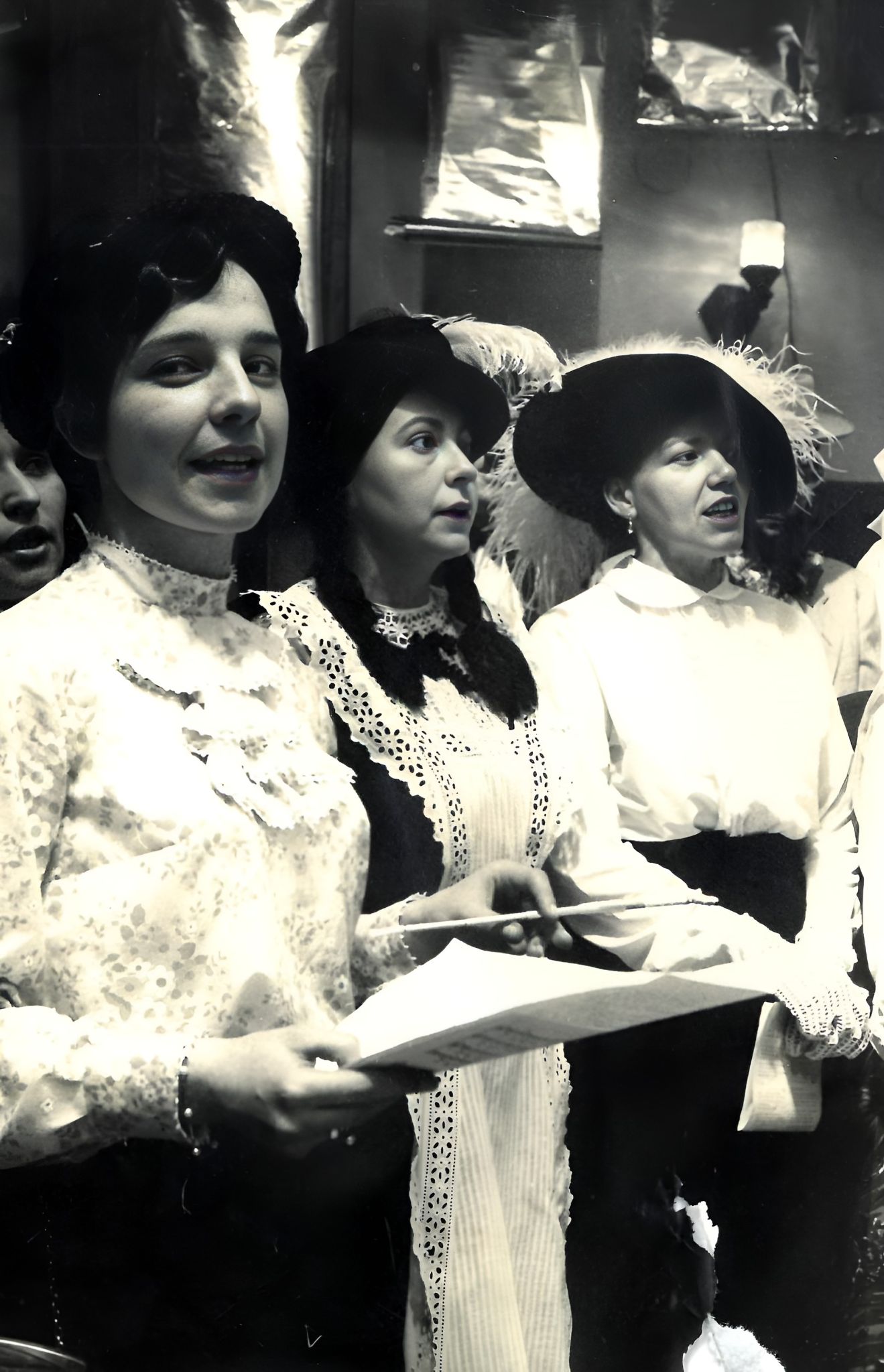 Probe für einen Faschingsauftritt 1969 im Burkarder Hof