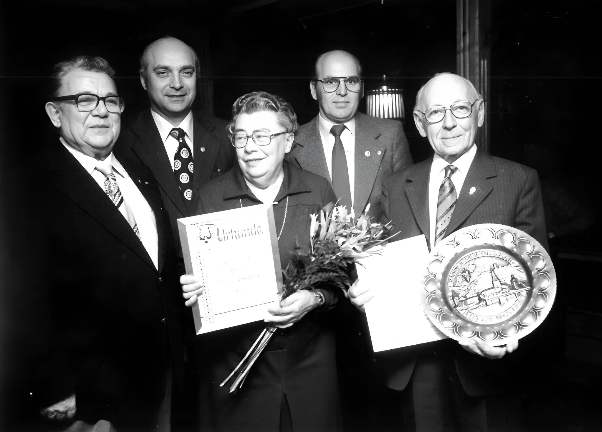 Ehrenabend für Anna Peuser und Eugen Klingenberger am 25. April 1980