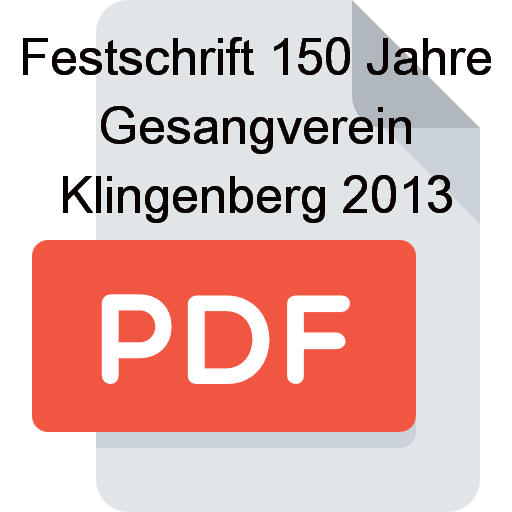 Z Festschrift 150 Jahre Gesangverein Klingenberg 2013