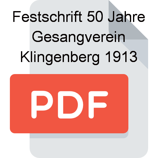 Z Festschrift 50 Jahre Gesangverein Klingenberg 1913