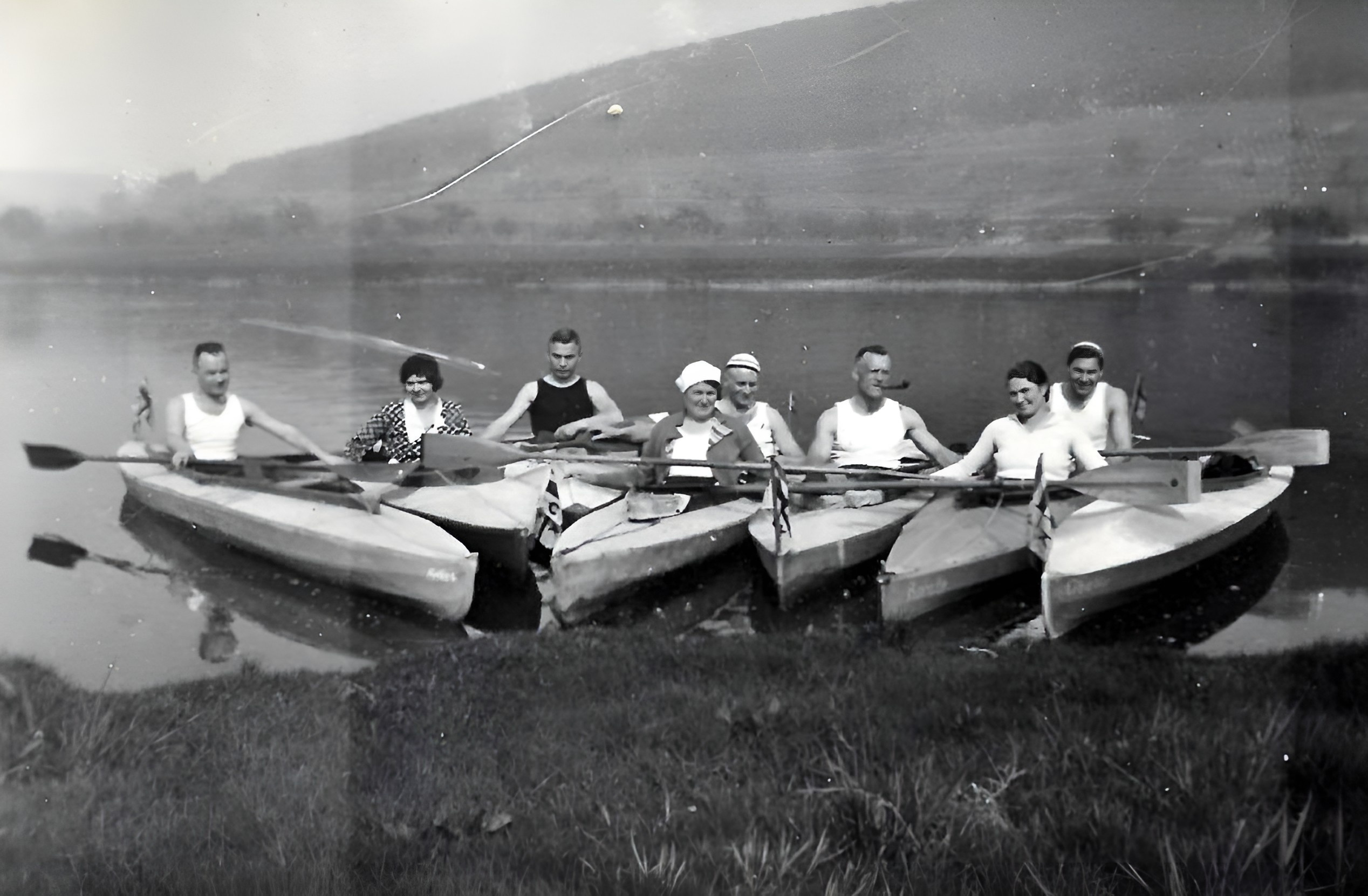 Bei einer Wanderfahrt des Kanuclubs