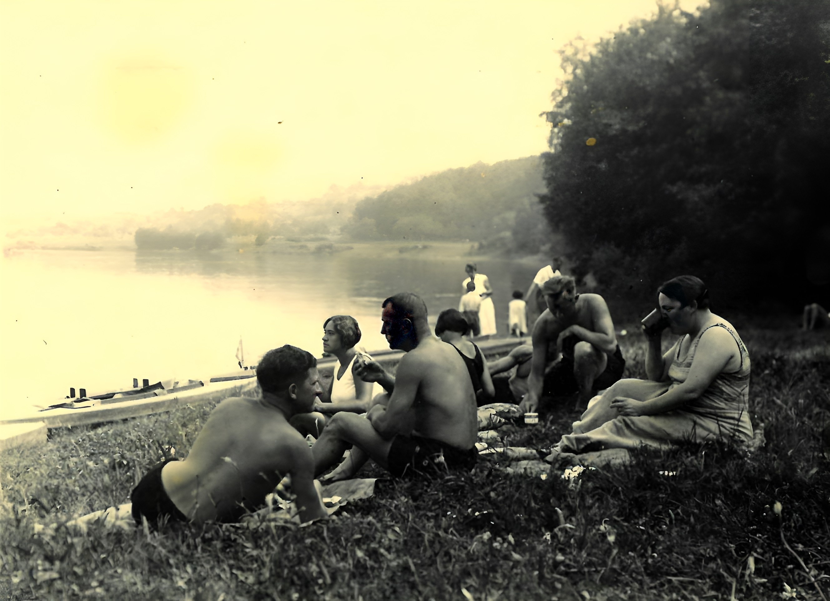 Bei einer Wanderfahrt des Kanuclubs