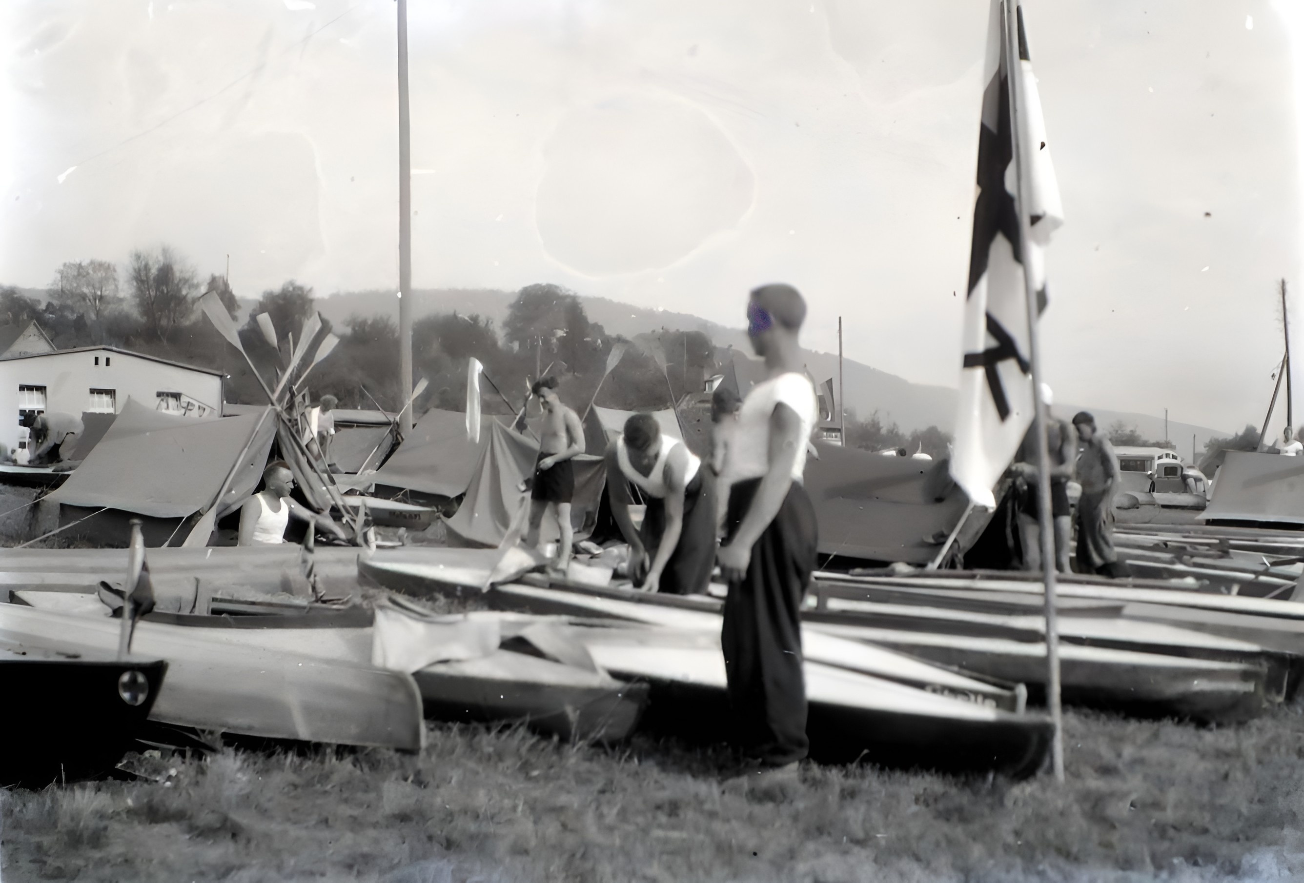 Während einer Wanderfahrt