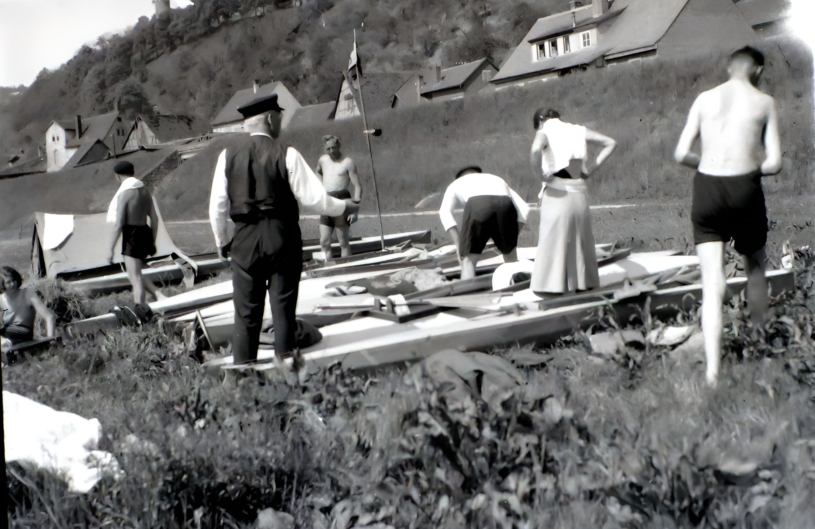 Während einer Wanderfahrt