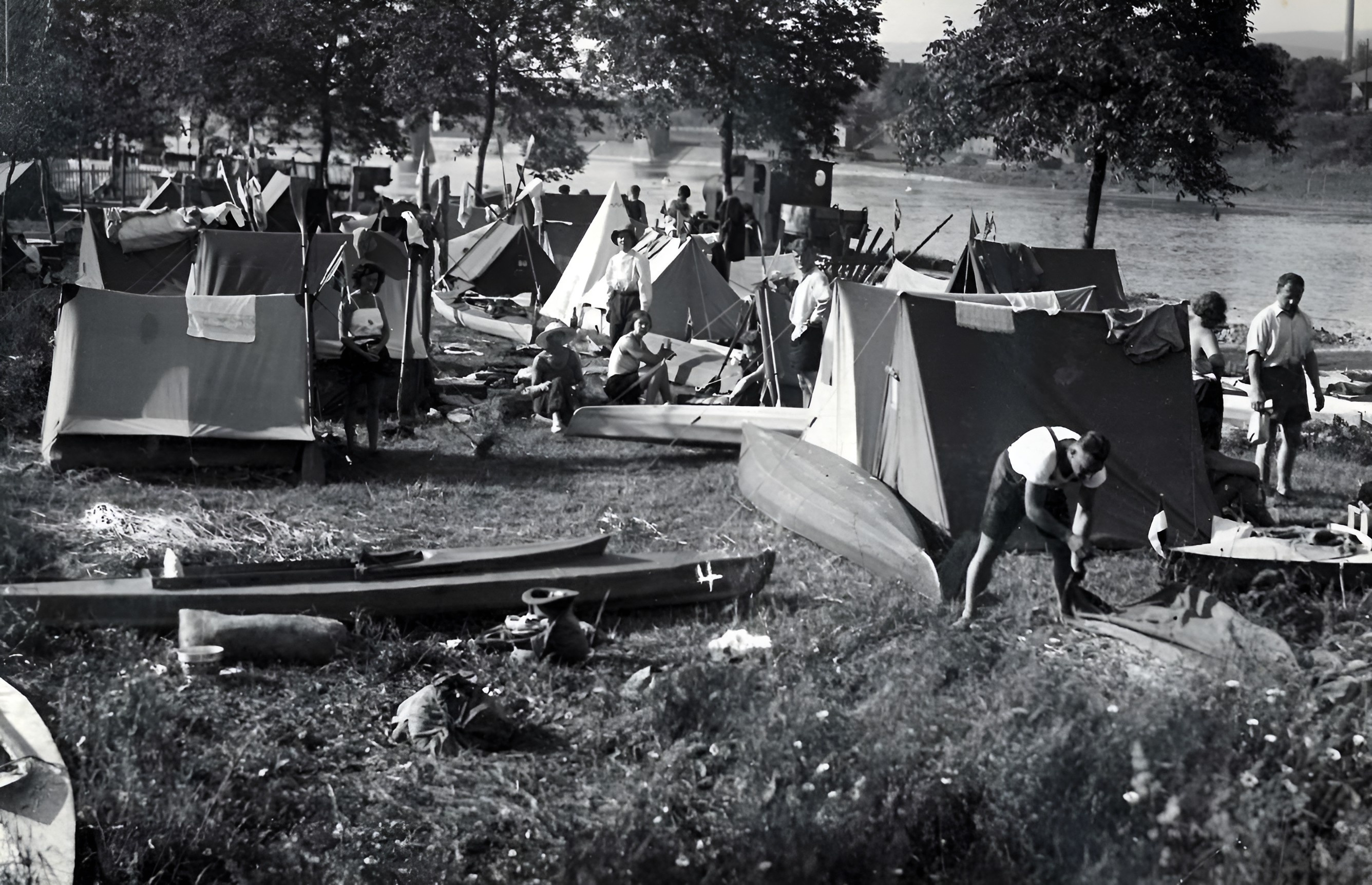 Zeltlager in Klingenberg 1932