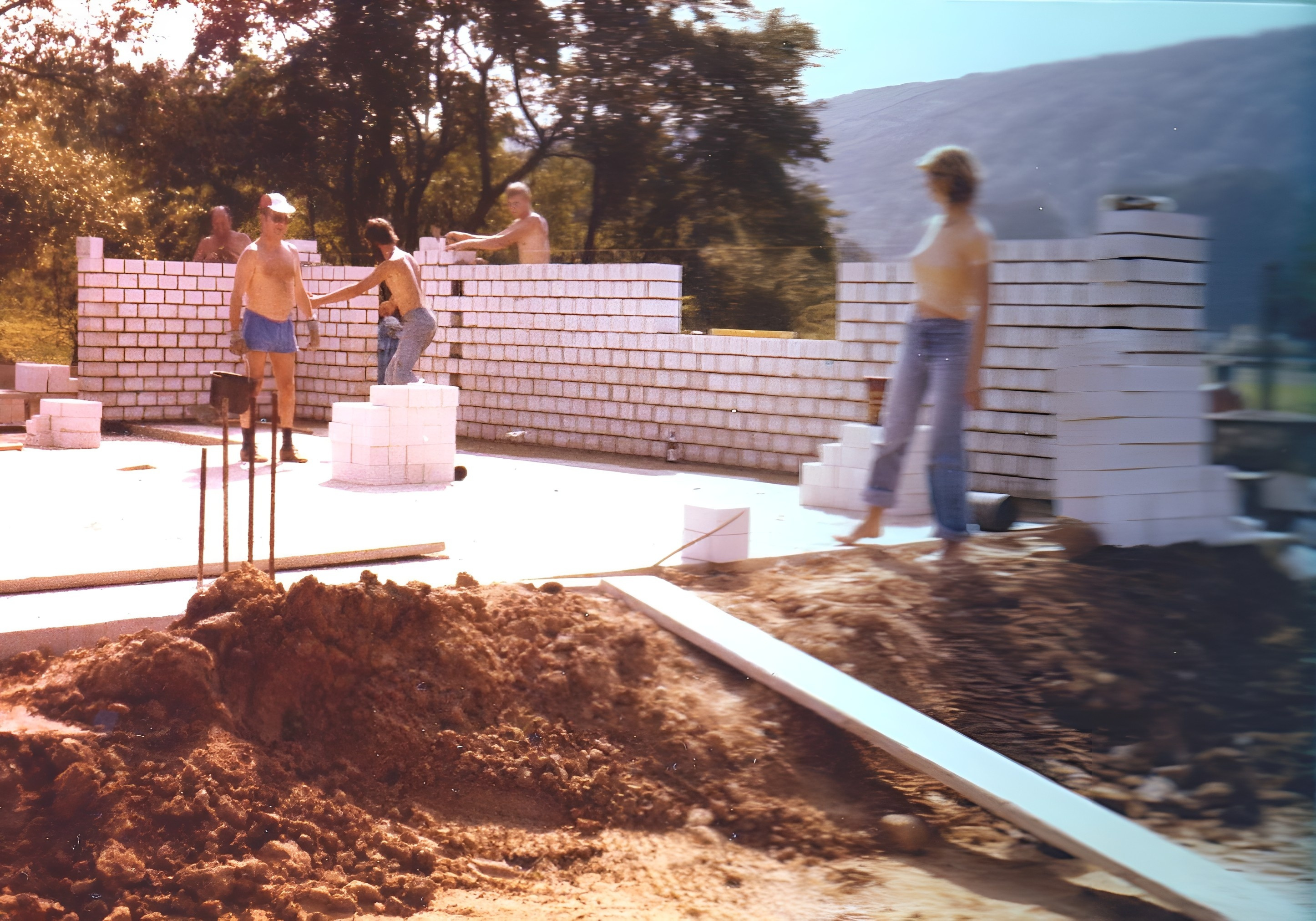 Bau des neuen Bootshauses