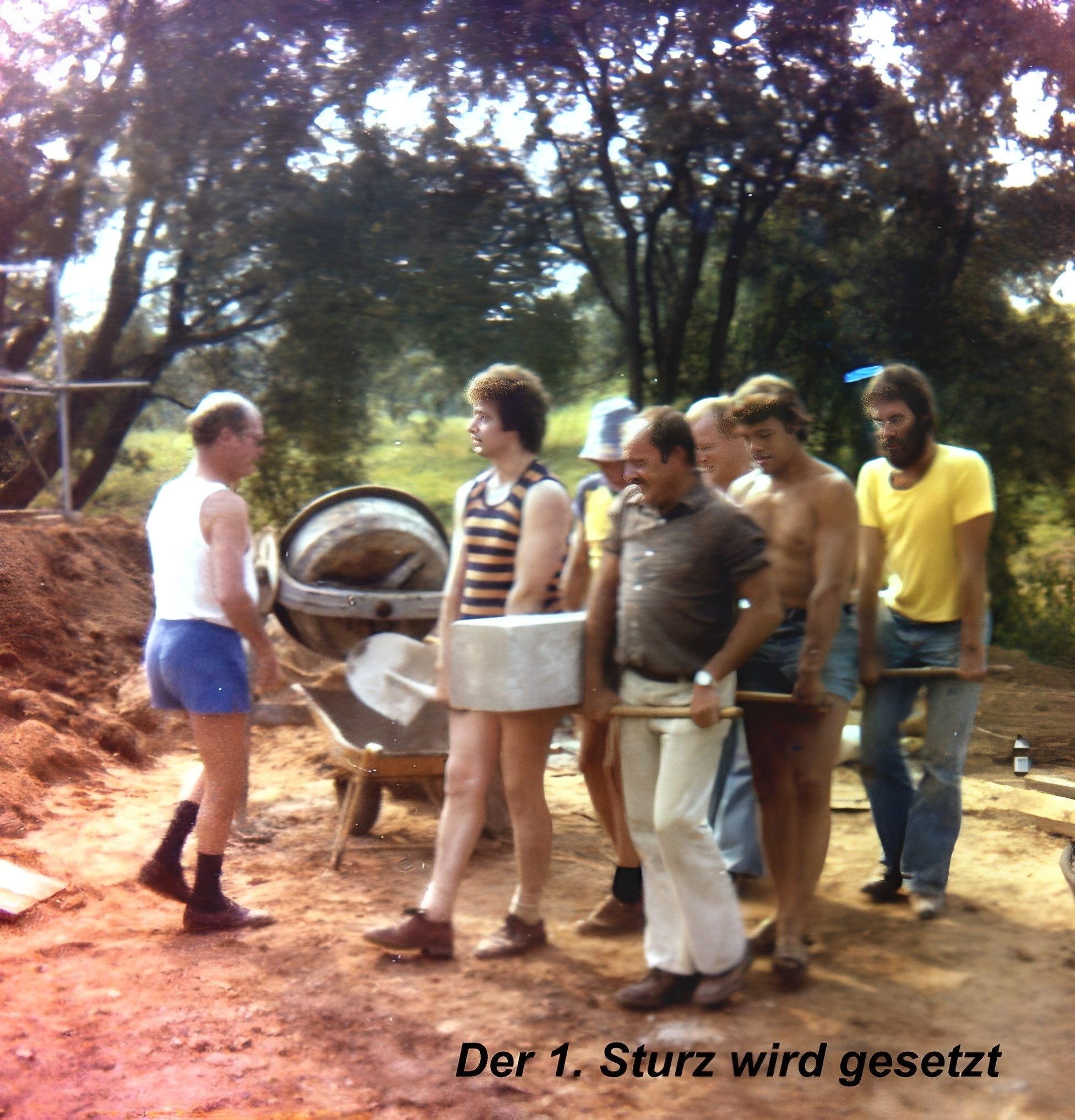 Bau des neuen Bootshauses