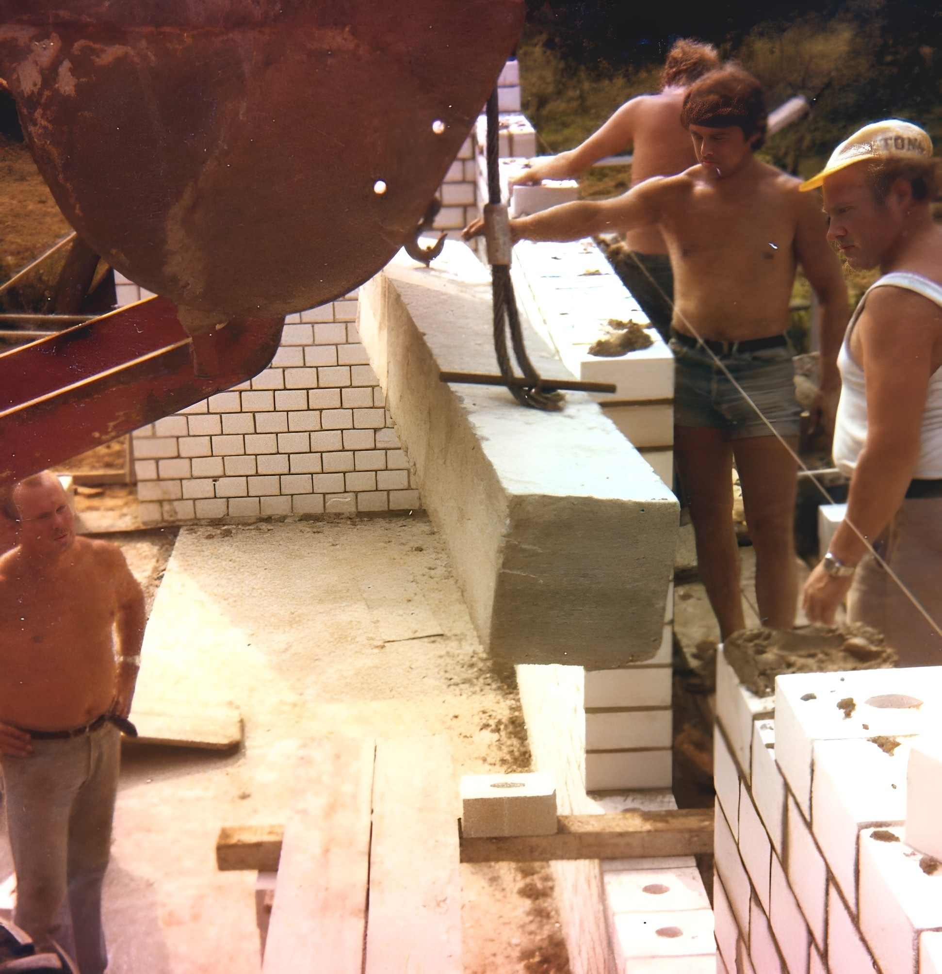 Bau des neuen Bootshauses