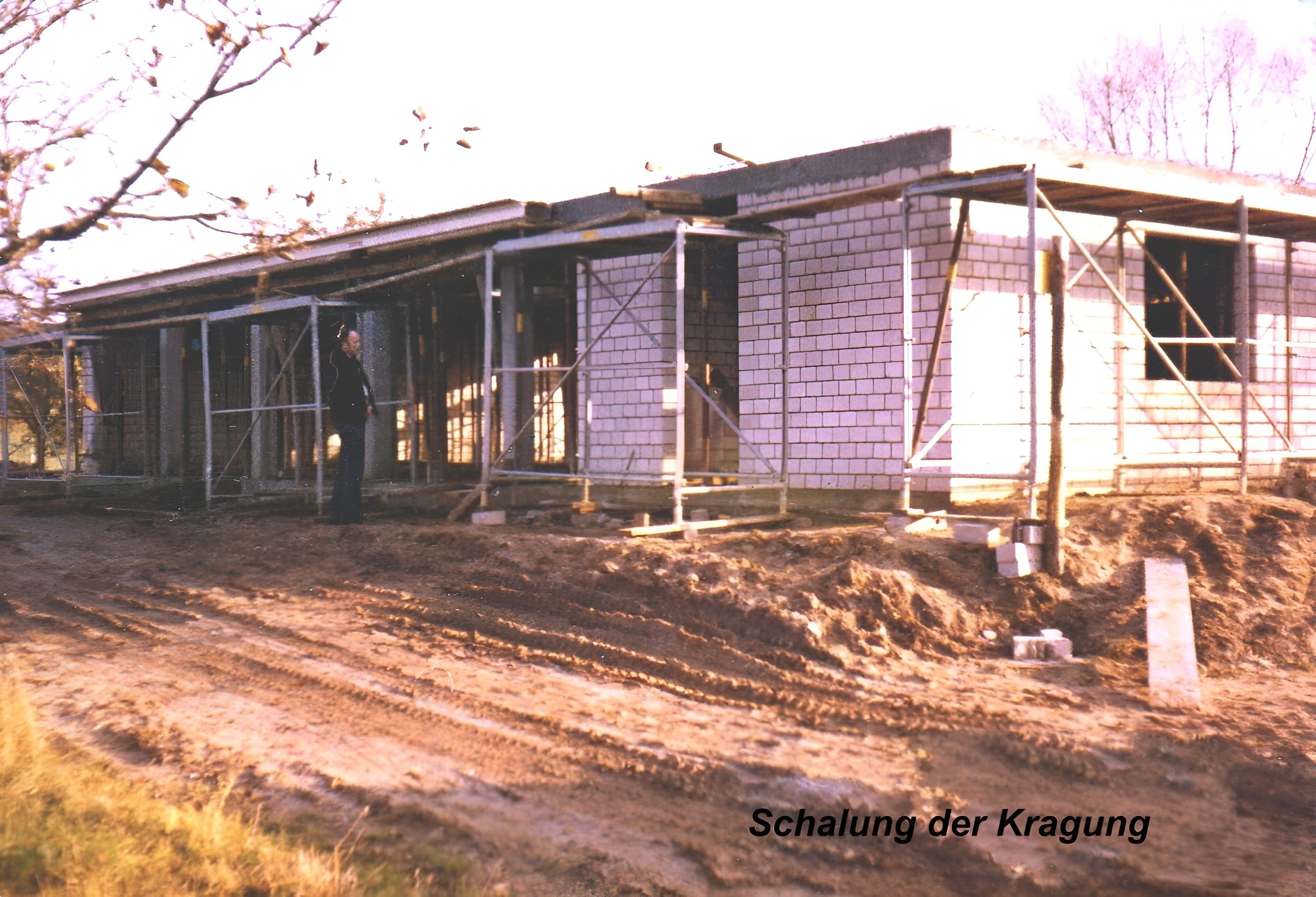 Bau des neuen Bootshauses