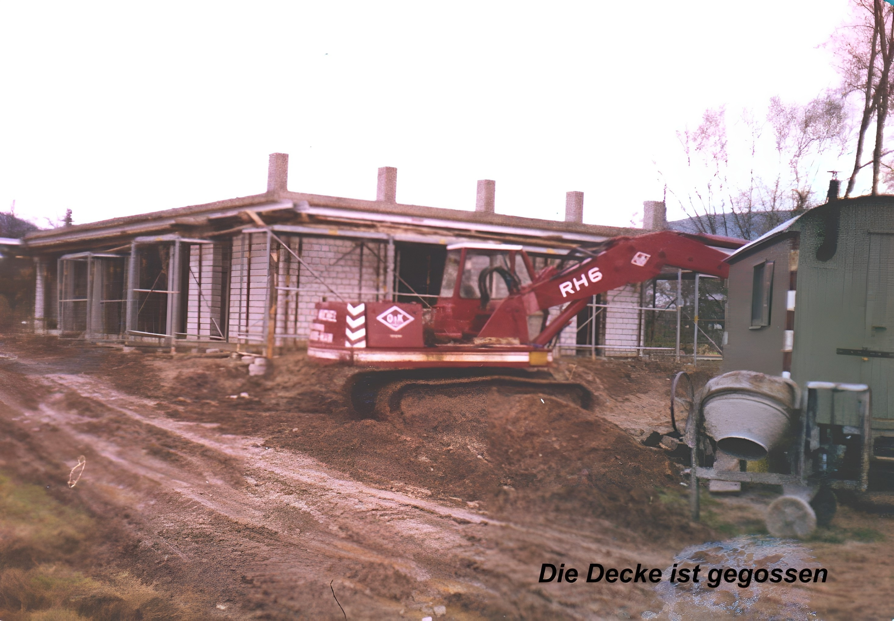 Bau des neuen Bootshauses