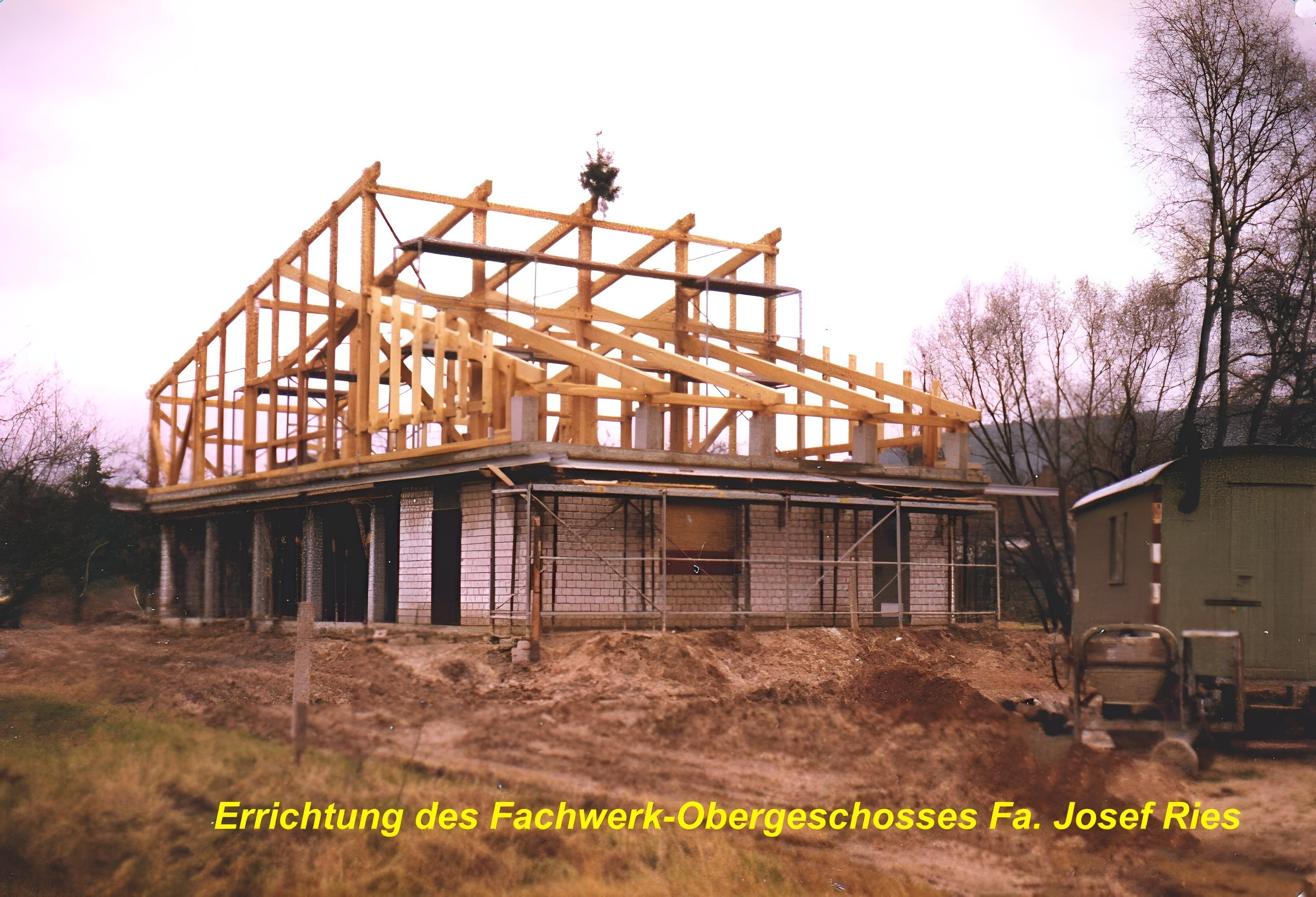 Bau des neuen Bootshauses