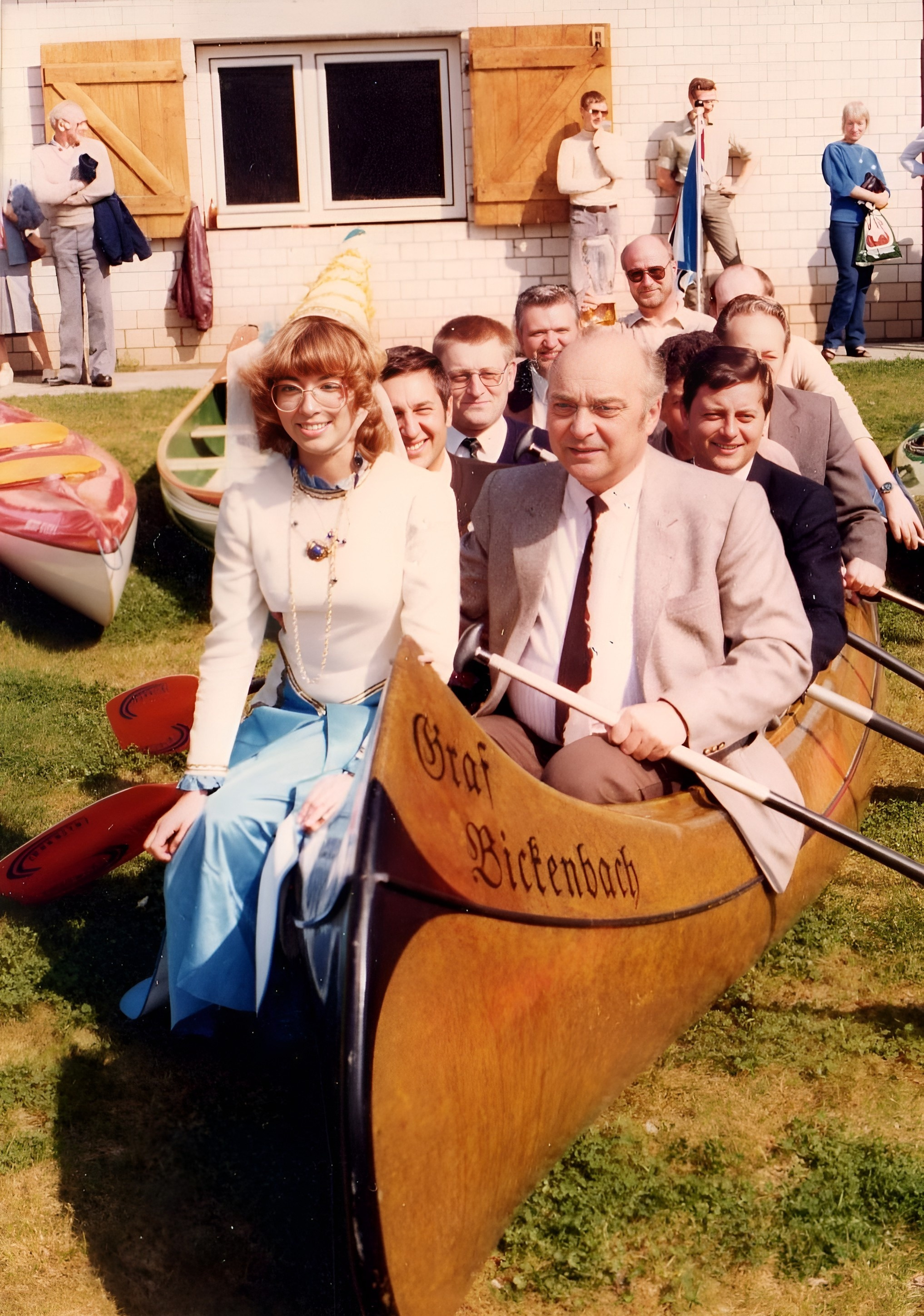 Taufe des 10er Mannschaftscanadiers auf den Namen „Graf Bickenbach“ 1983