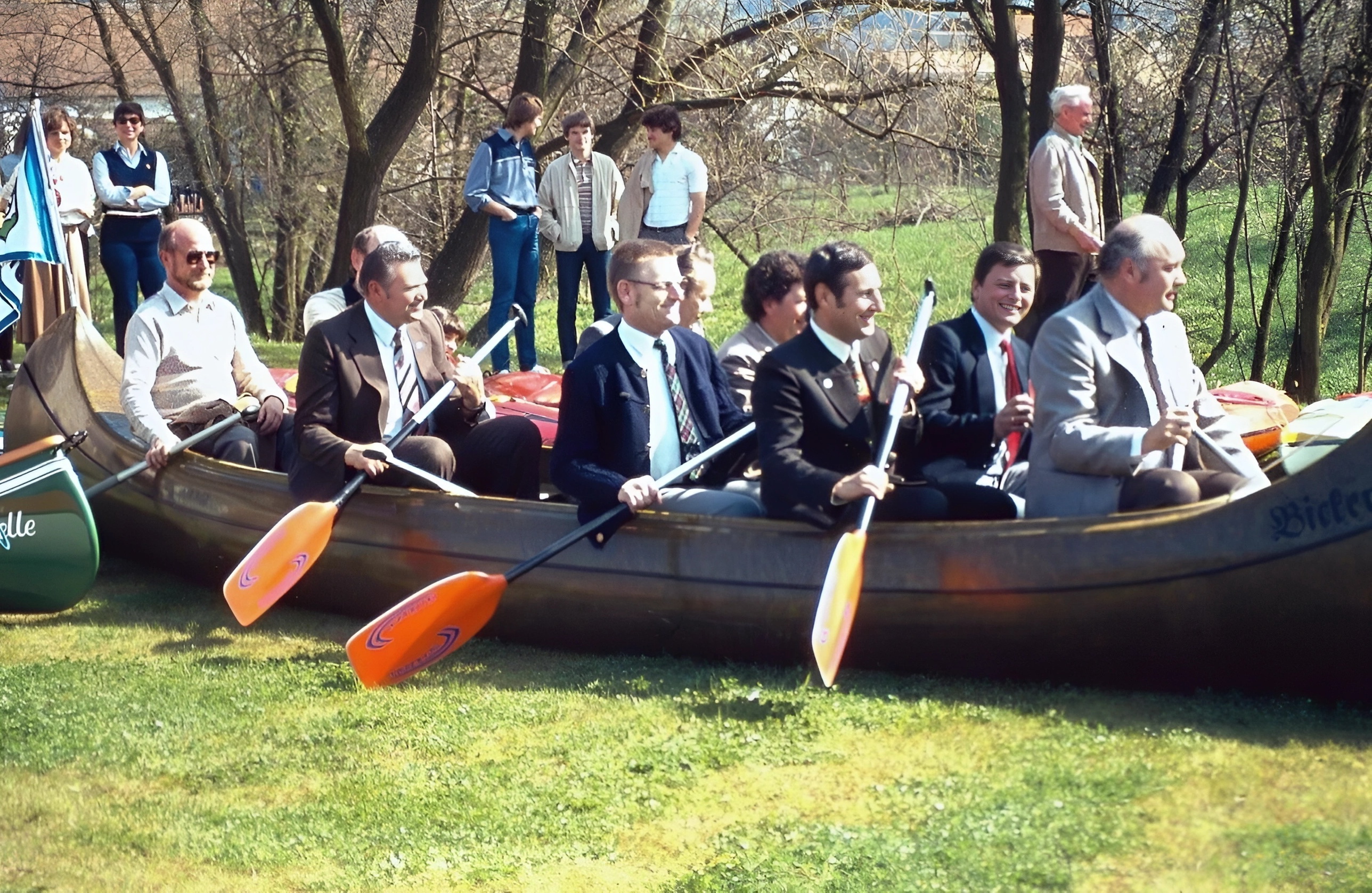 Taufe des 10er Mannschaftscanadiers auf den Namen „Graf Bickenbach“ 1983