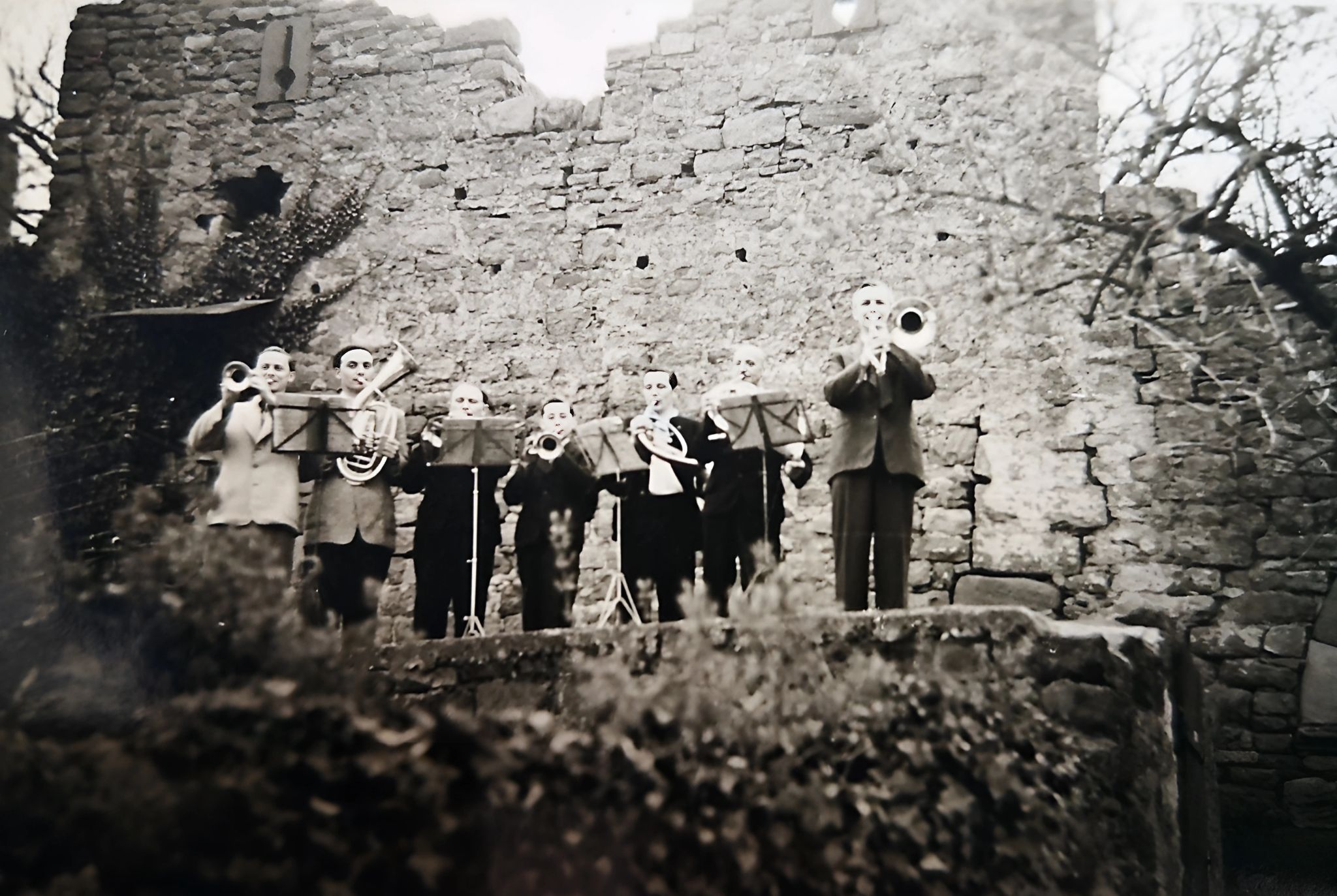 Osterblasen von der Clingenburg um 1960