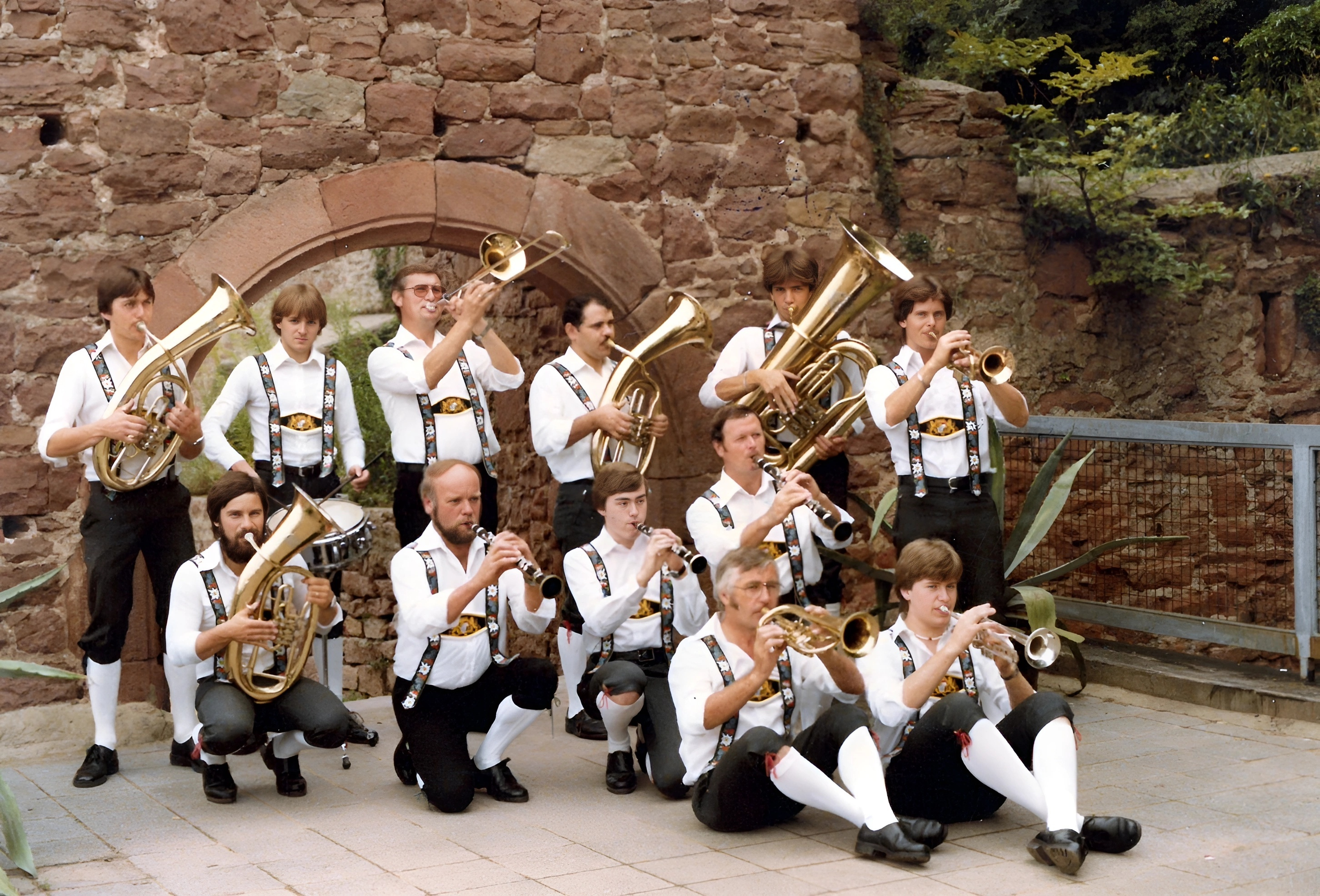 Die "Amerika-Tourer" beim 3. Besuch des Oktoberfestes in Alpin-Village LA im Jahr 1980