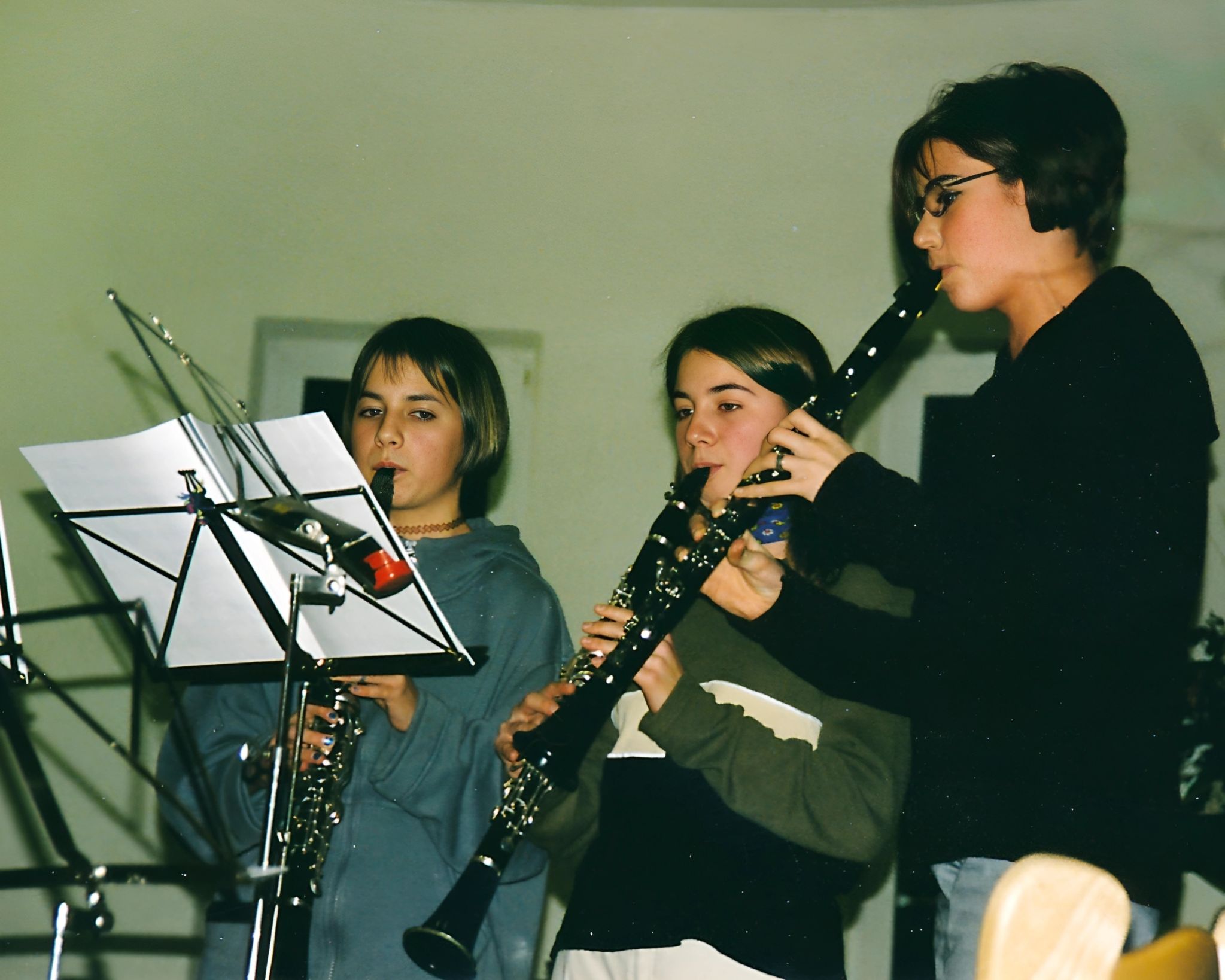 Akteure des Jugendorchesters im Dezember 1999