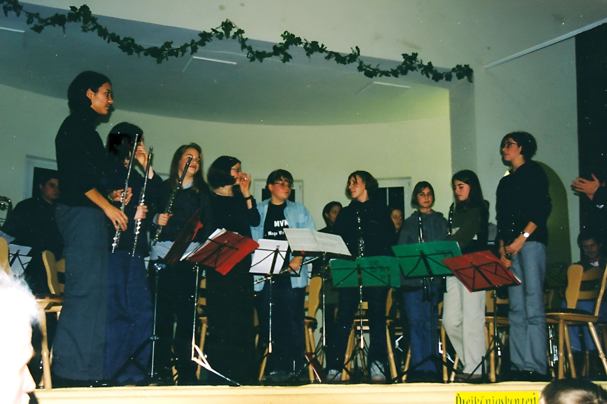 Auftritt des Jugendorchesters am 2. Dezember 1999