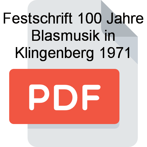 Z Festschrift 100 Jahre Blasmusik in Klingenberg 1971