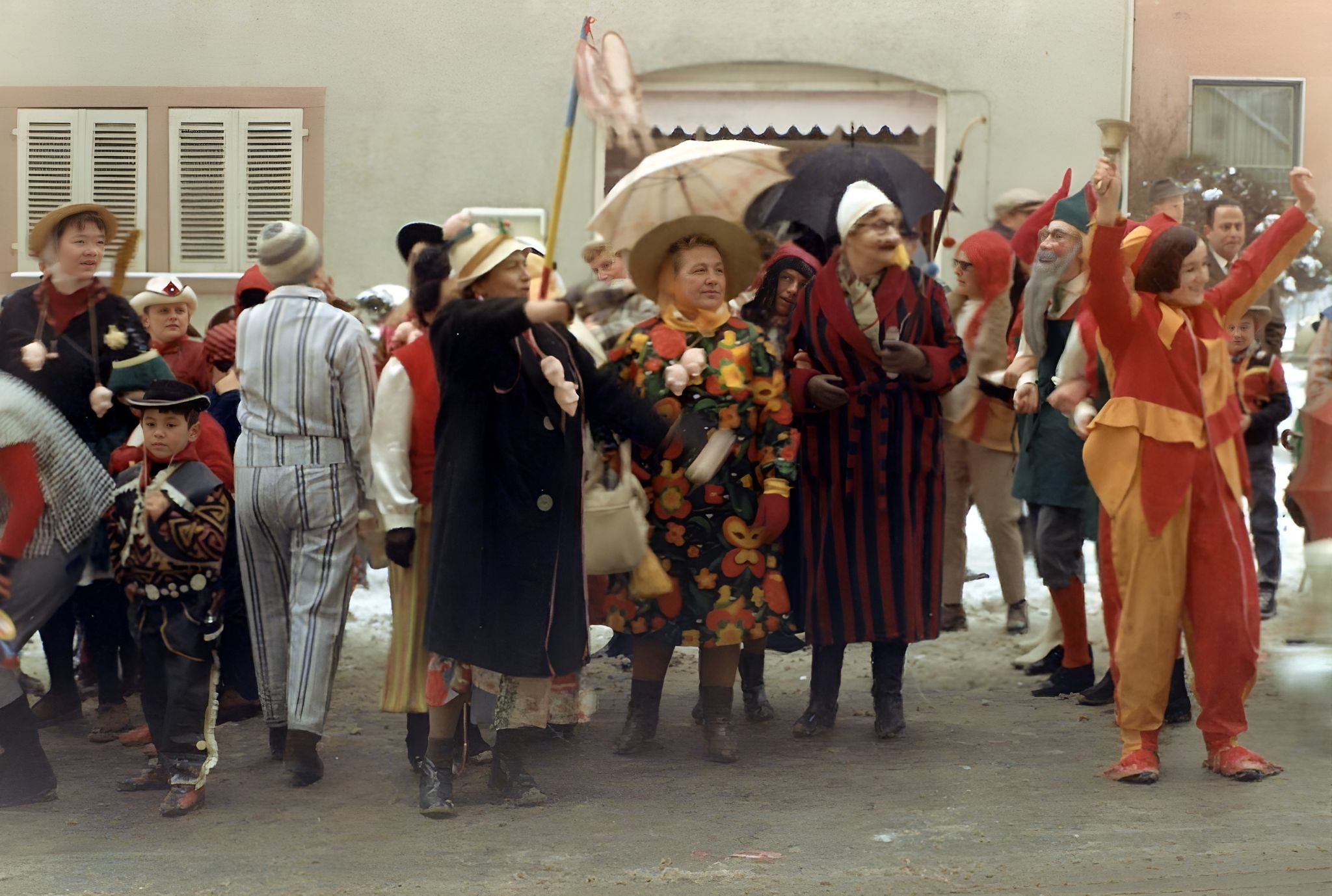 Umzug des Faschingsvereins Saiwassem 1969