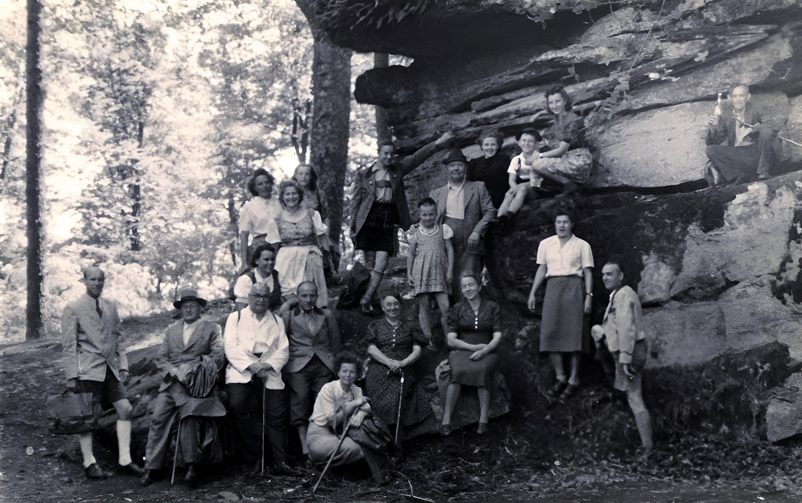 Gruppenfoto in den 1930er Jahren