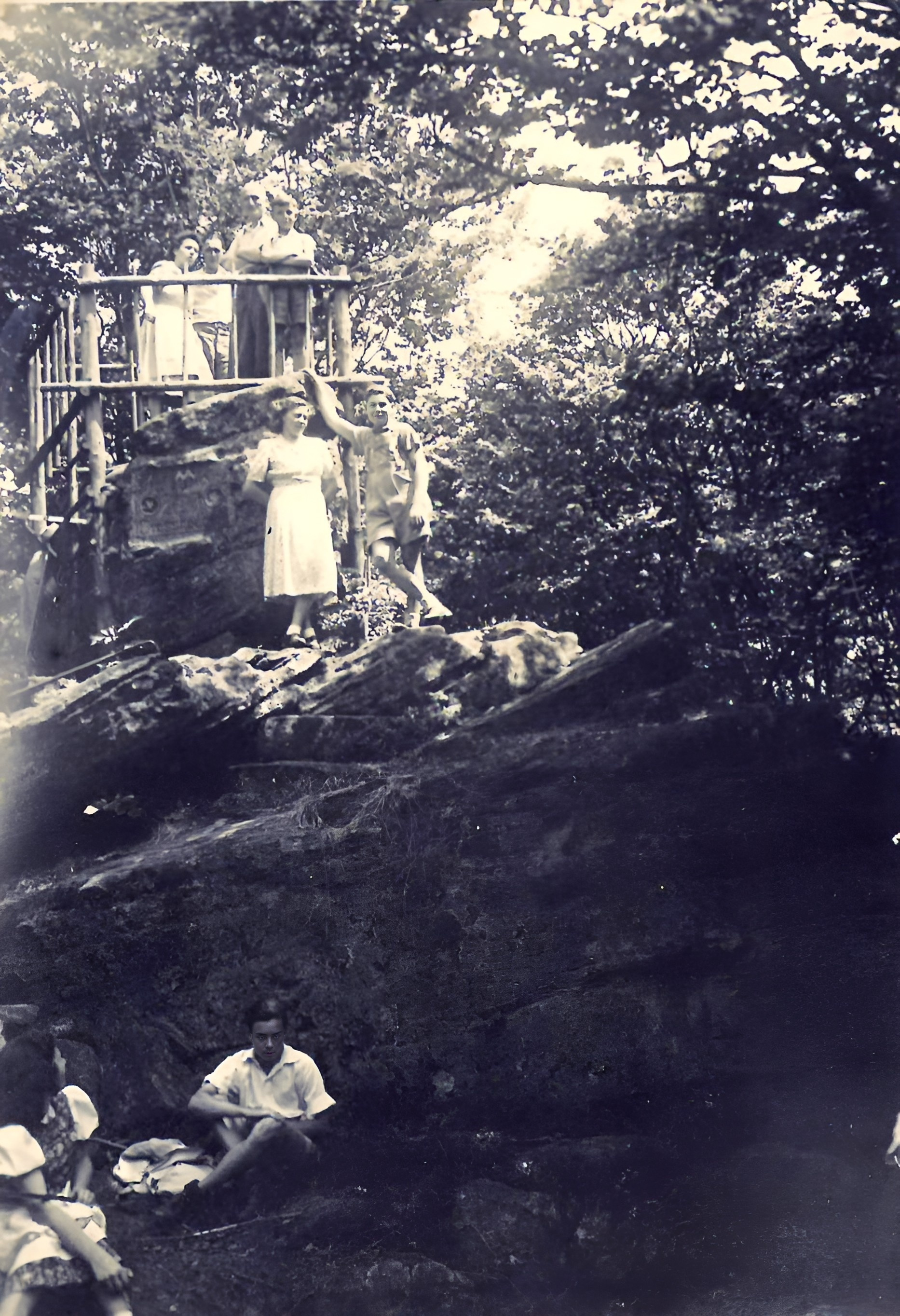 Wanderung zur Heunenschüssel und Hunnenstein 1940