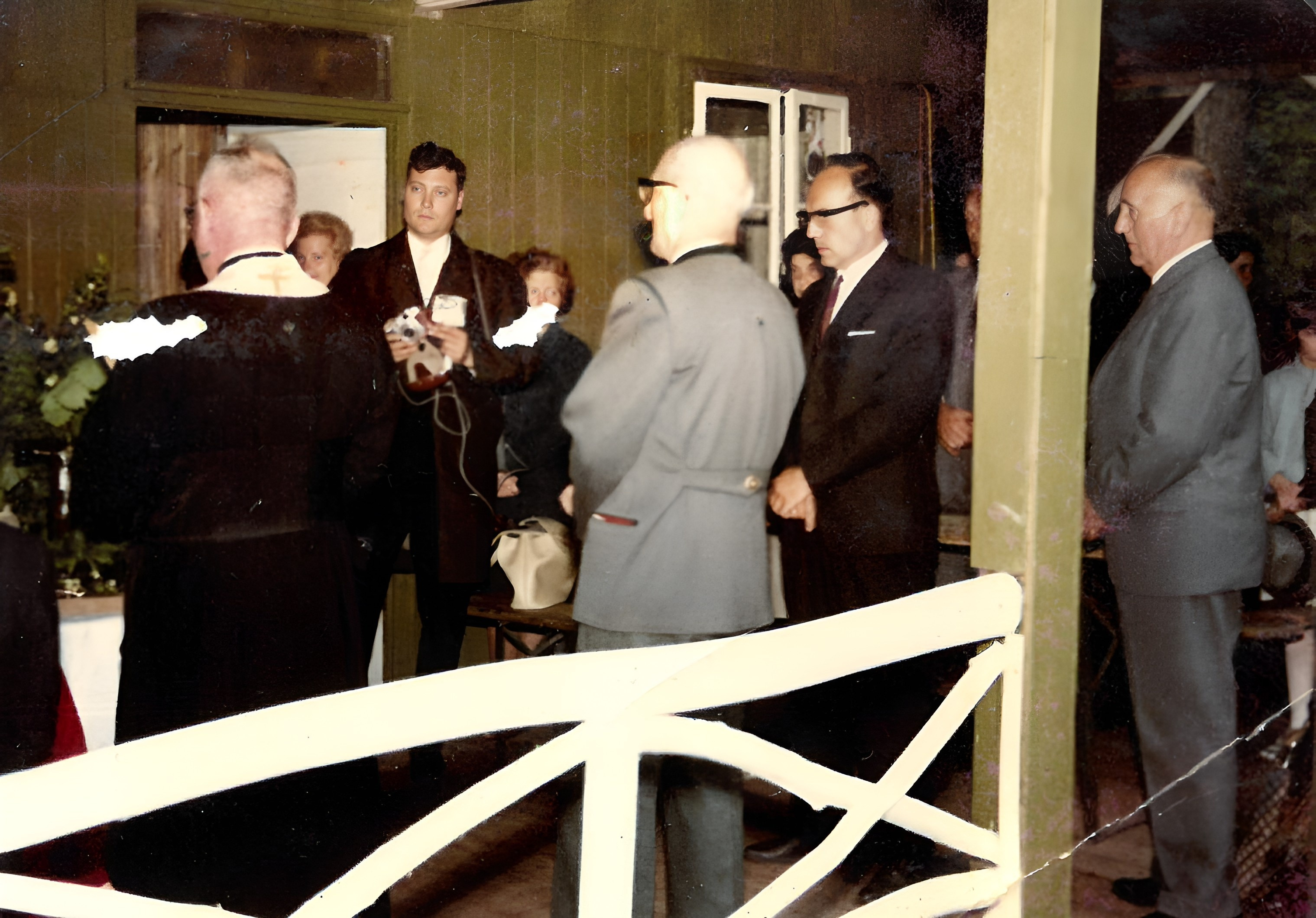 Segnung ersten Schutzhütte des Spessartbundes am Aussichtsturm