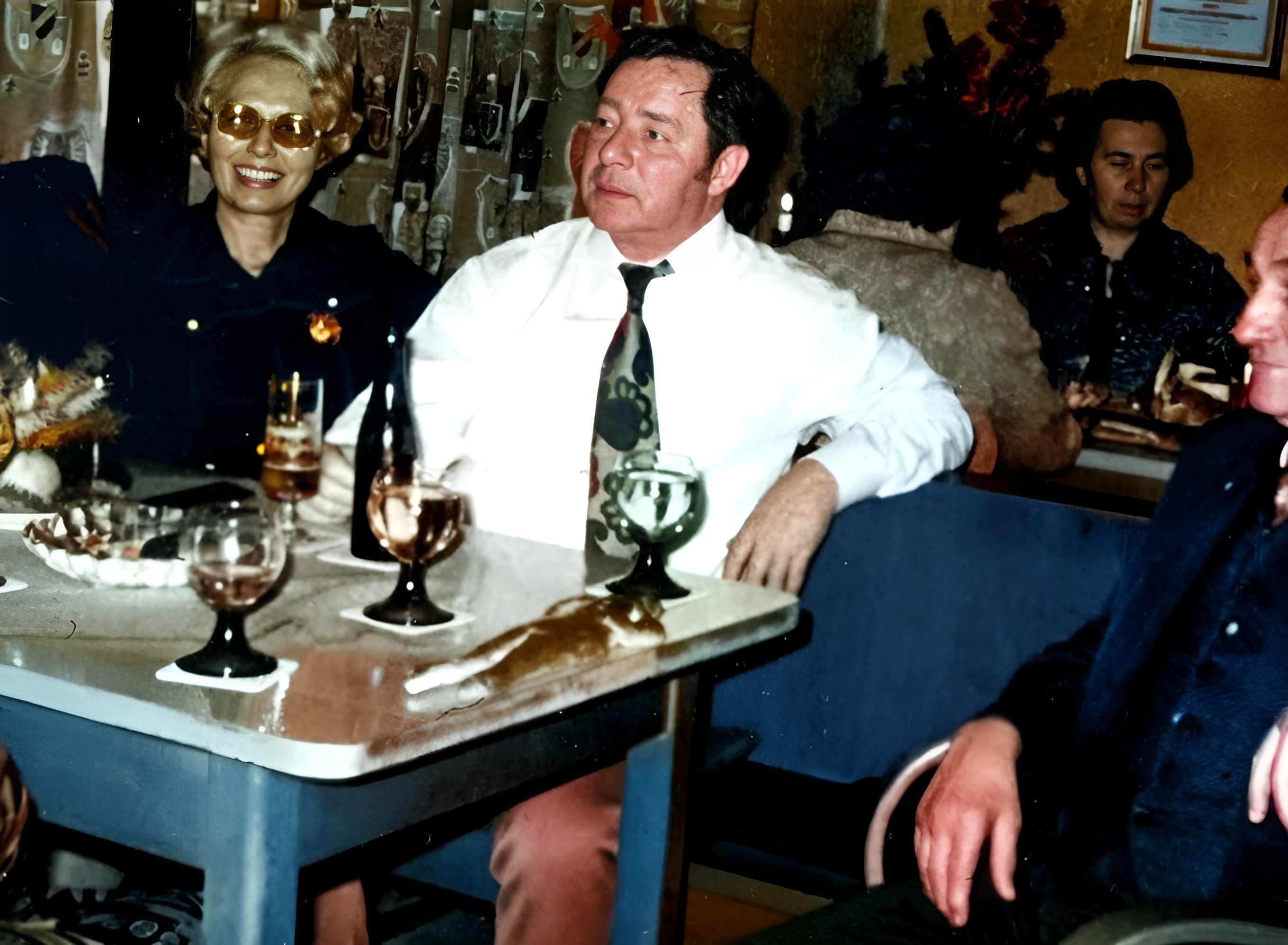 Weihnachtsfeier beim Spessartbund Klingenberg um 1980