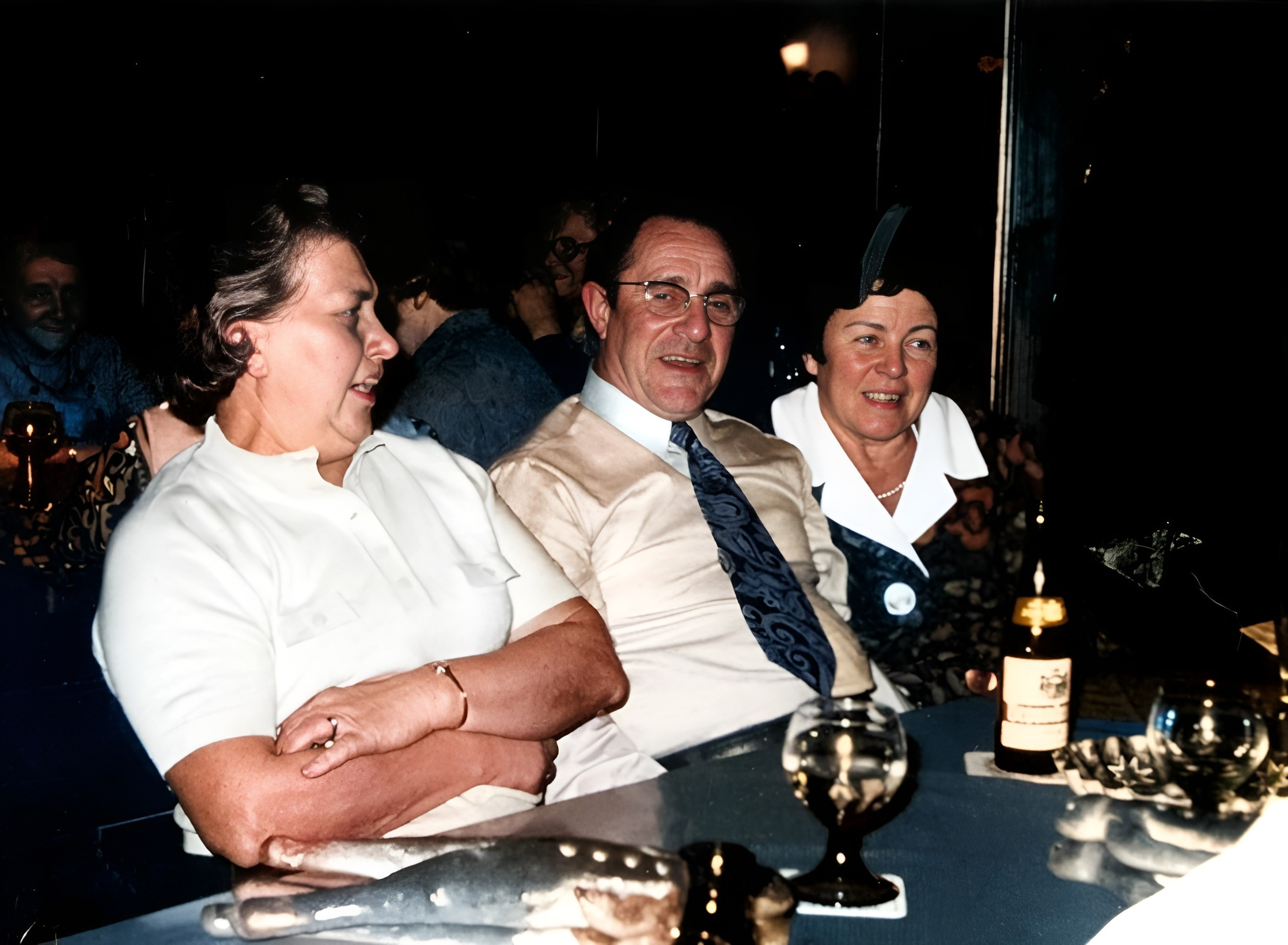 Weihnachtsfeier beim Spessartbund Klingenberg um 1980