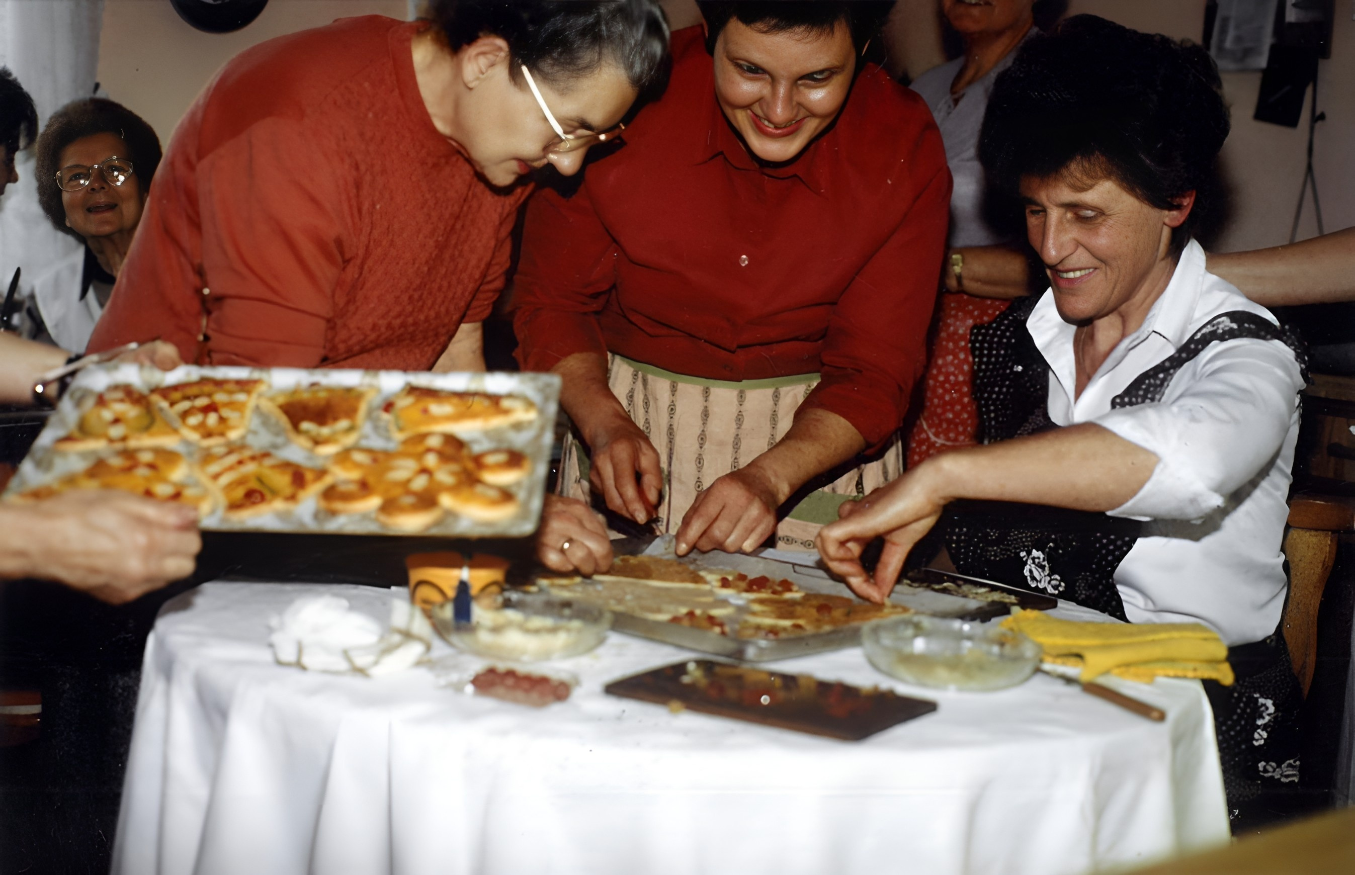 Vorbereitungen für die Weihnachtsfeier