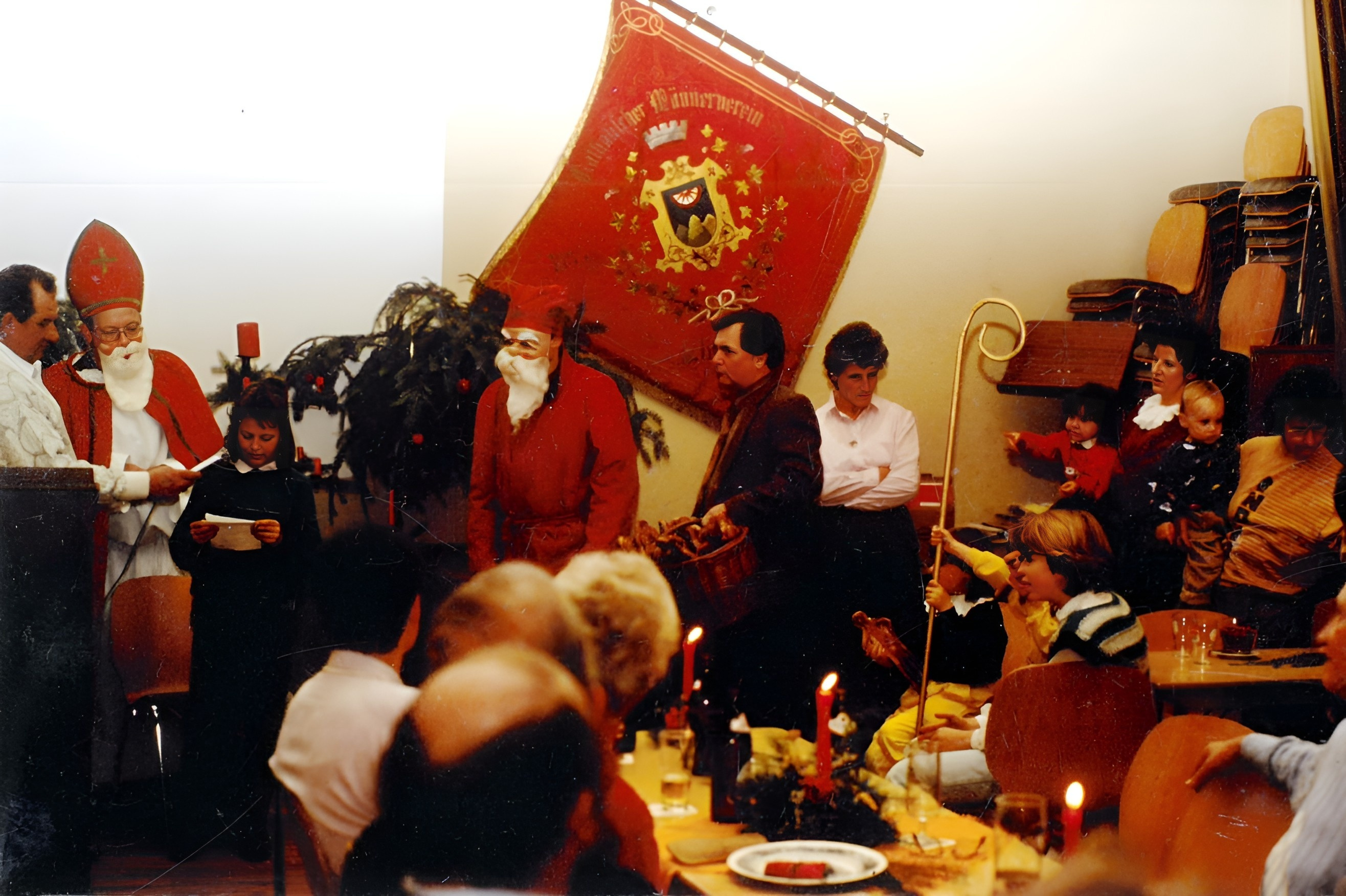 Weihnachtsfeier beim Spessartbund 1990