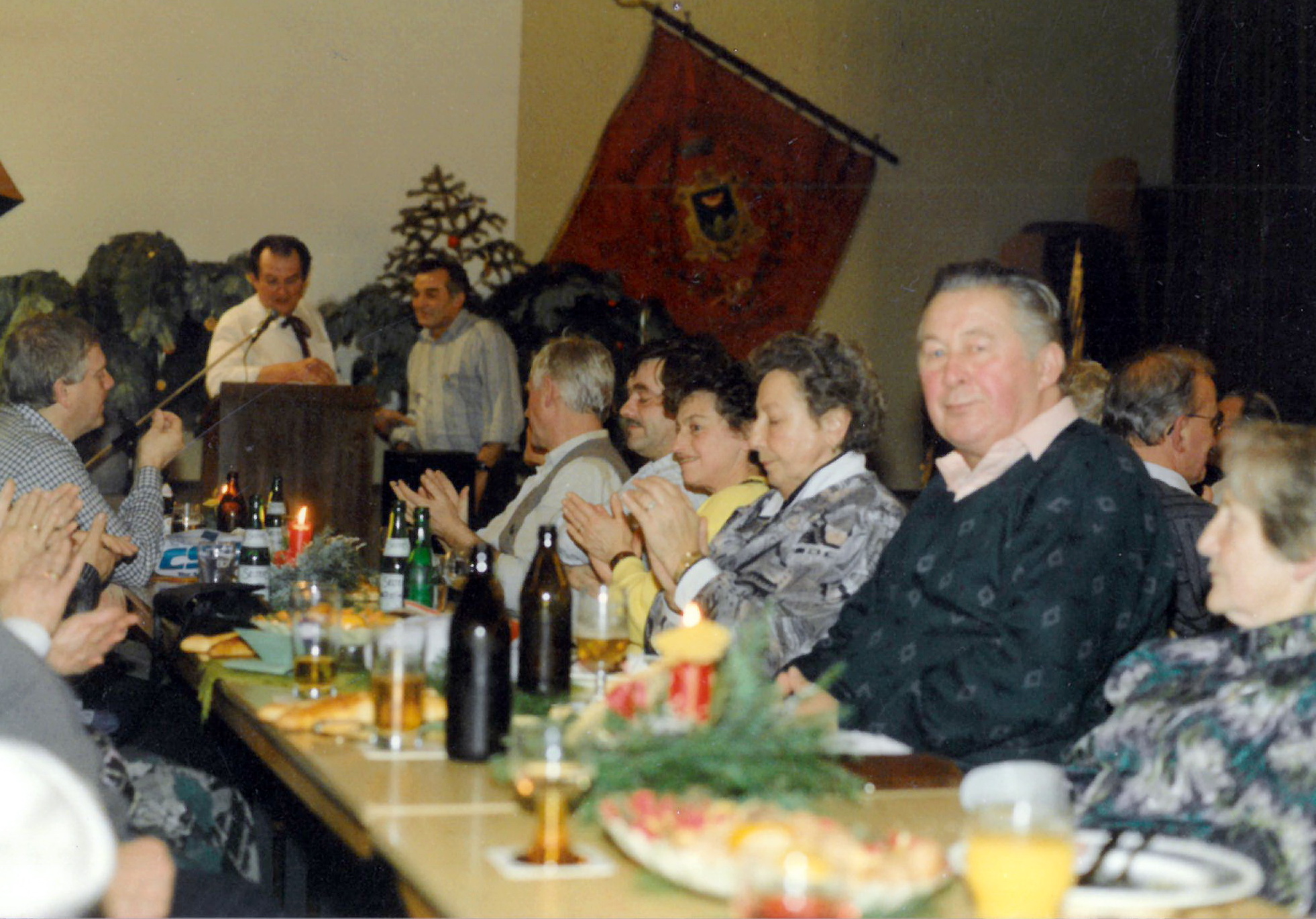 Weihnachtsfeier beim Spessartbund 1990