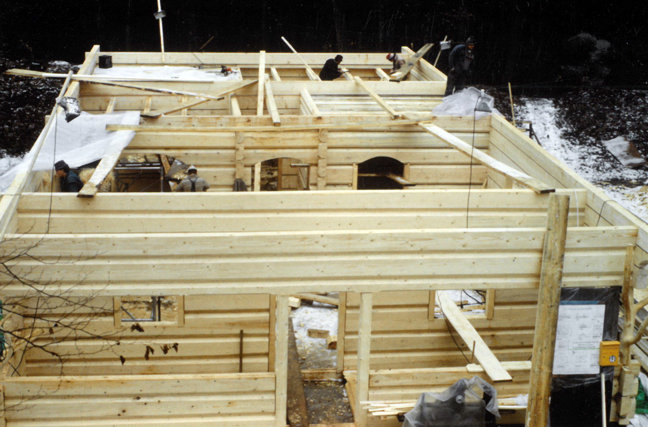 Das Gebäude nimmt Formen an