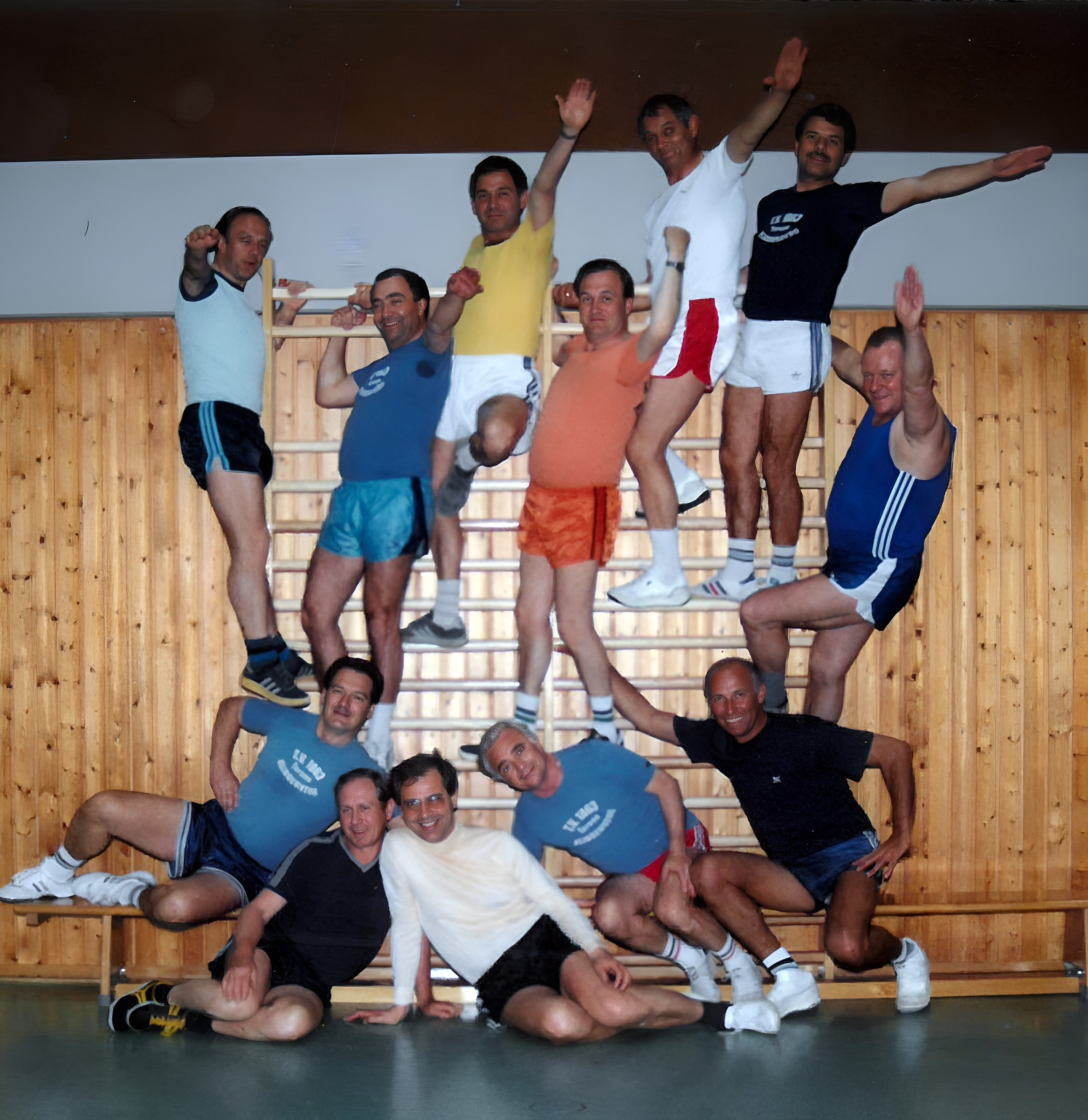 Gruppenfoto der Männerturner um 1995