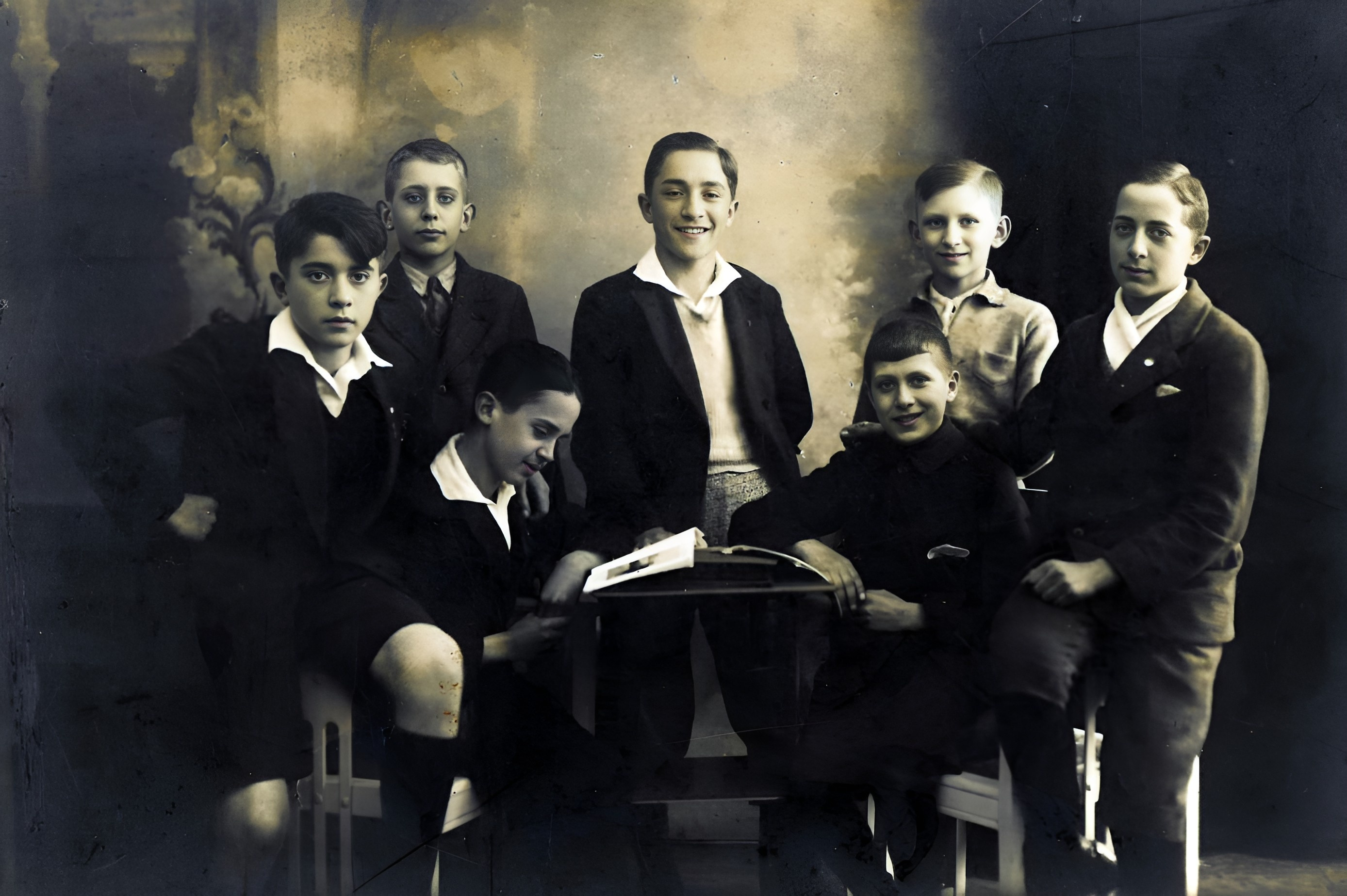 Gruppenfoto Jungen unbekannt