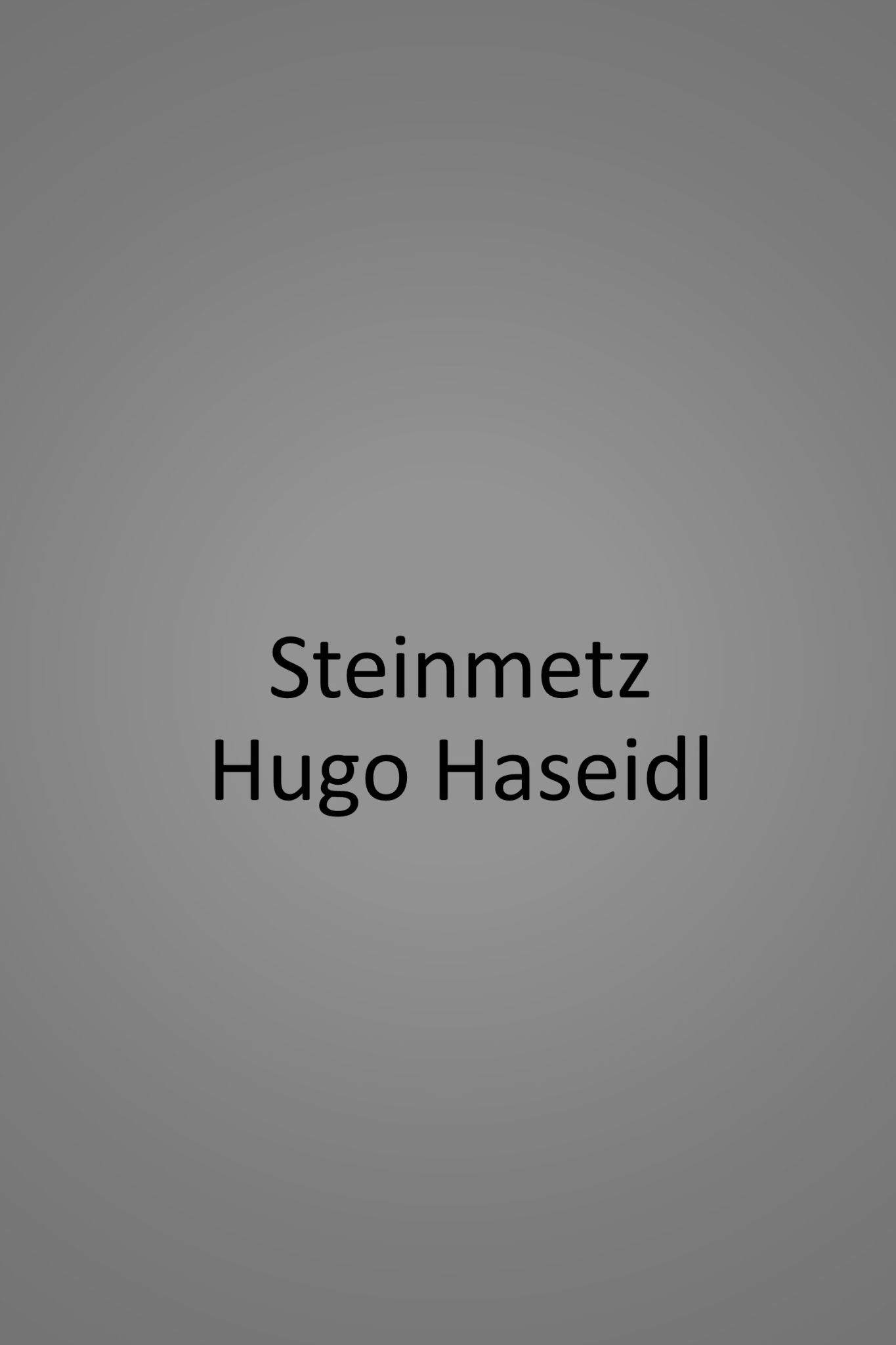 HH 1800 Steinmetz Hugo Haseidl