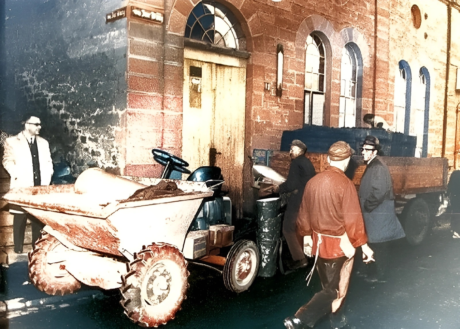 Einbringung der Traubenernte in den 1970er Jahren