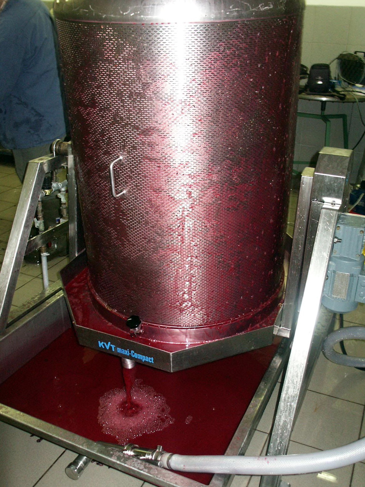 Edelstahl Weinpresse