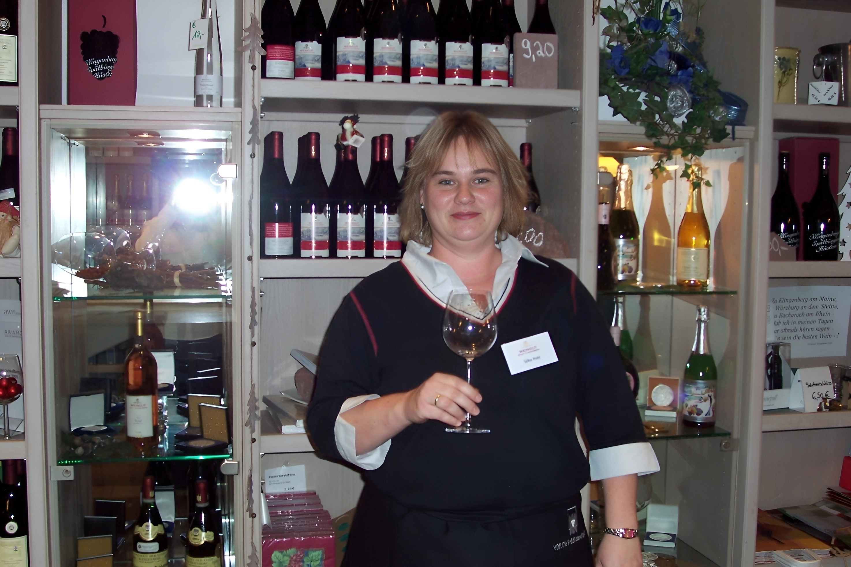 Bei der Weinpräsentation 2008
