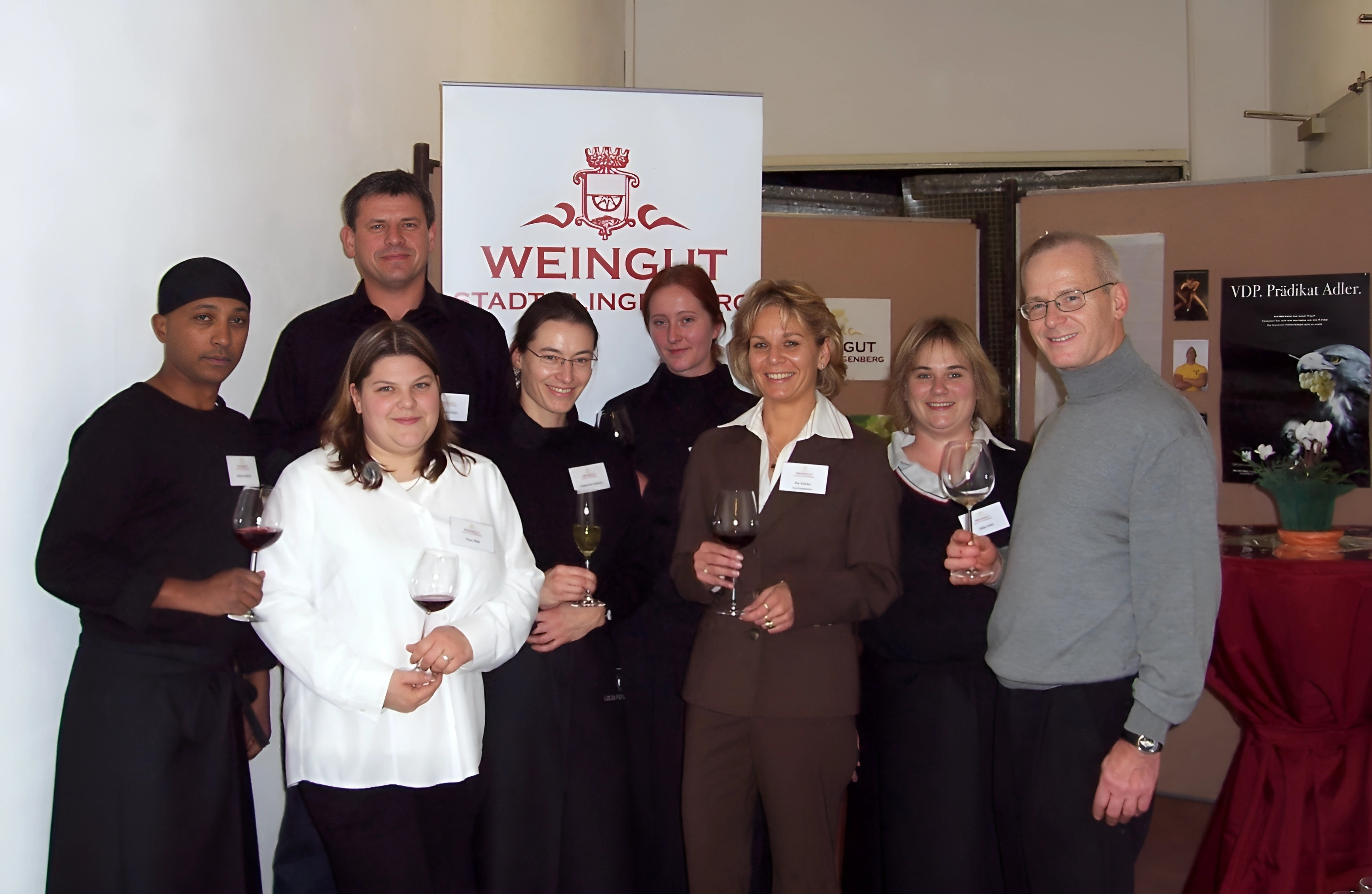 Gruppenfoto anl. der Weinpräsentation 2008