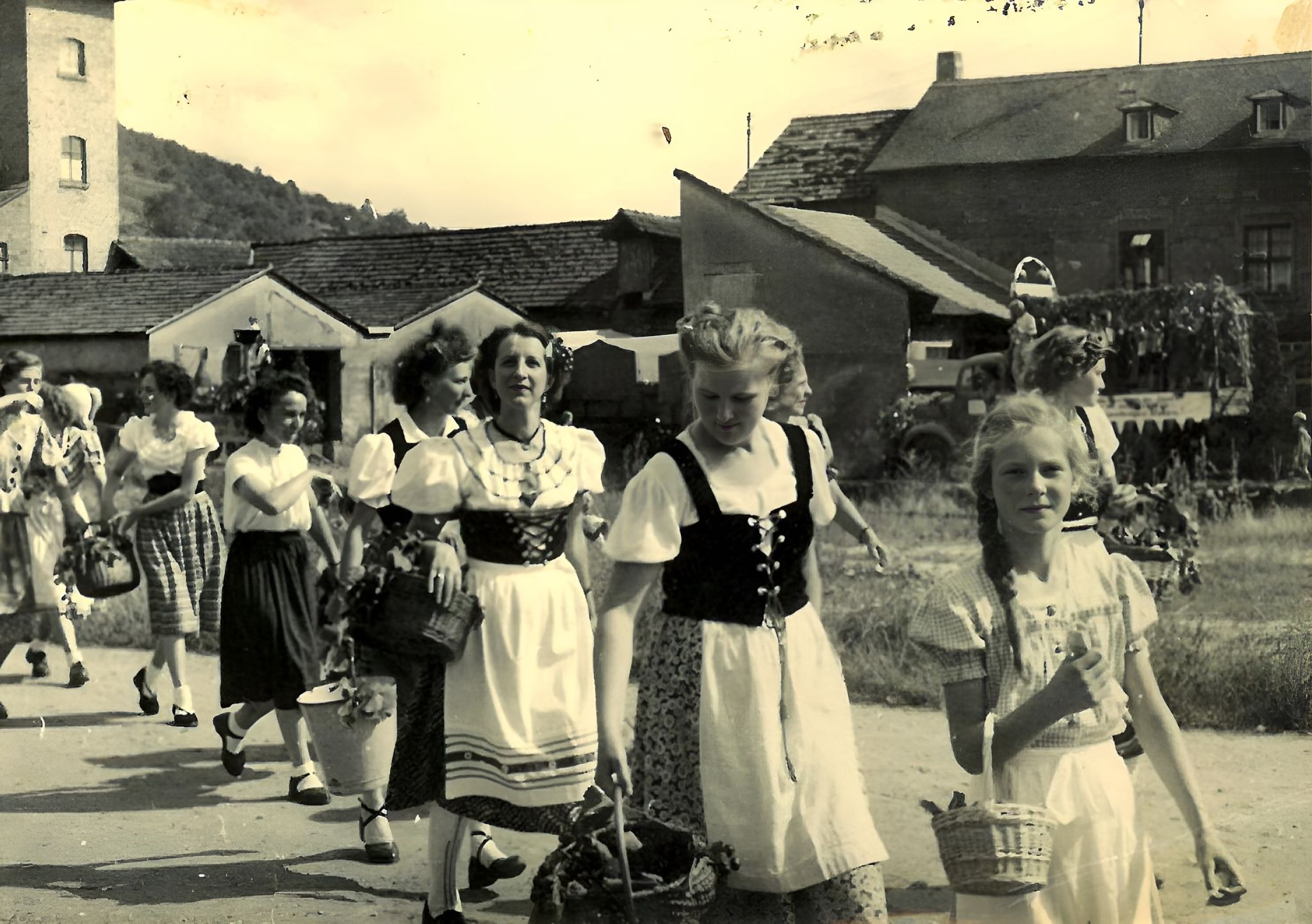 Festzug zum Klingenberger Winzerfest 1951