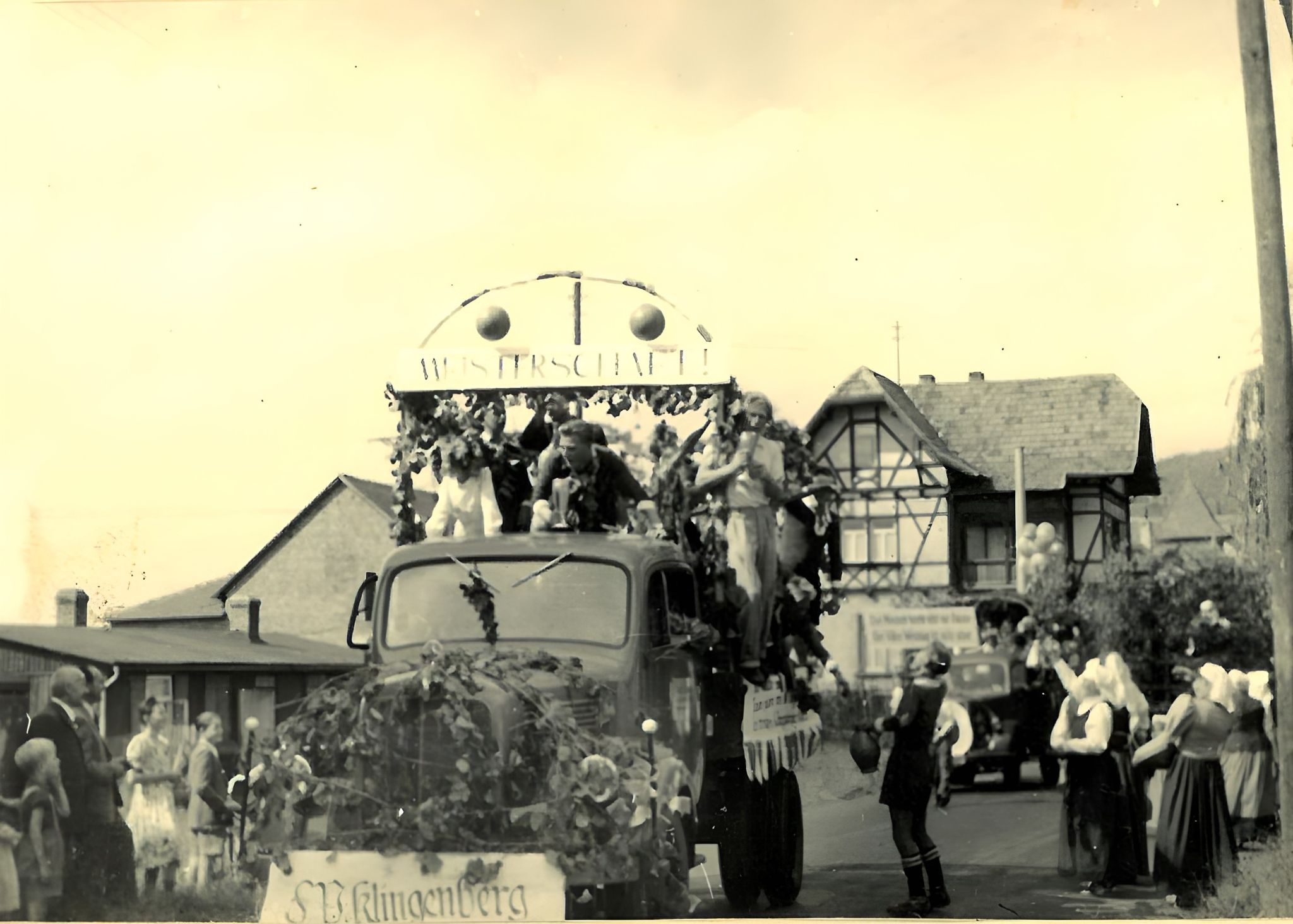 Festzug zum Klingenberger Winzerfest 1951