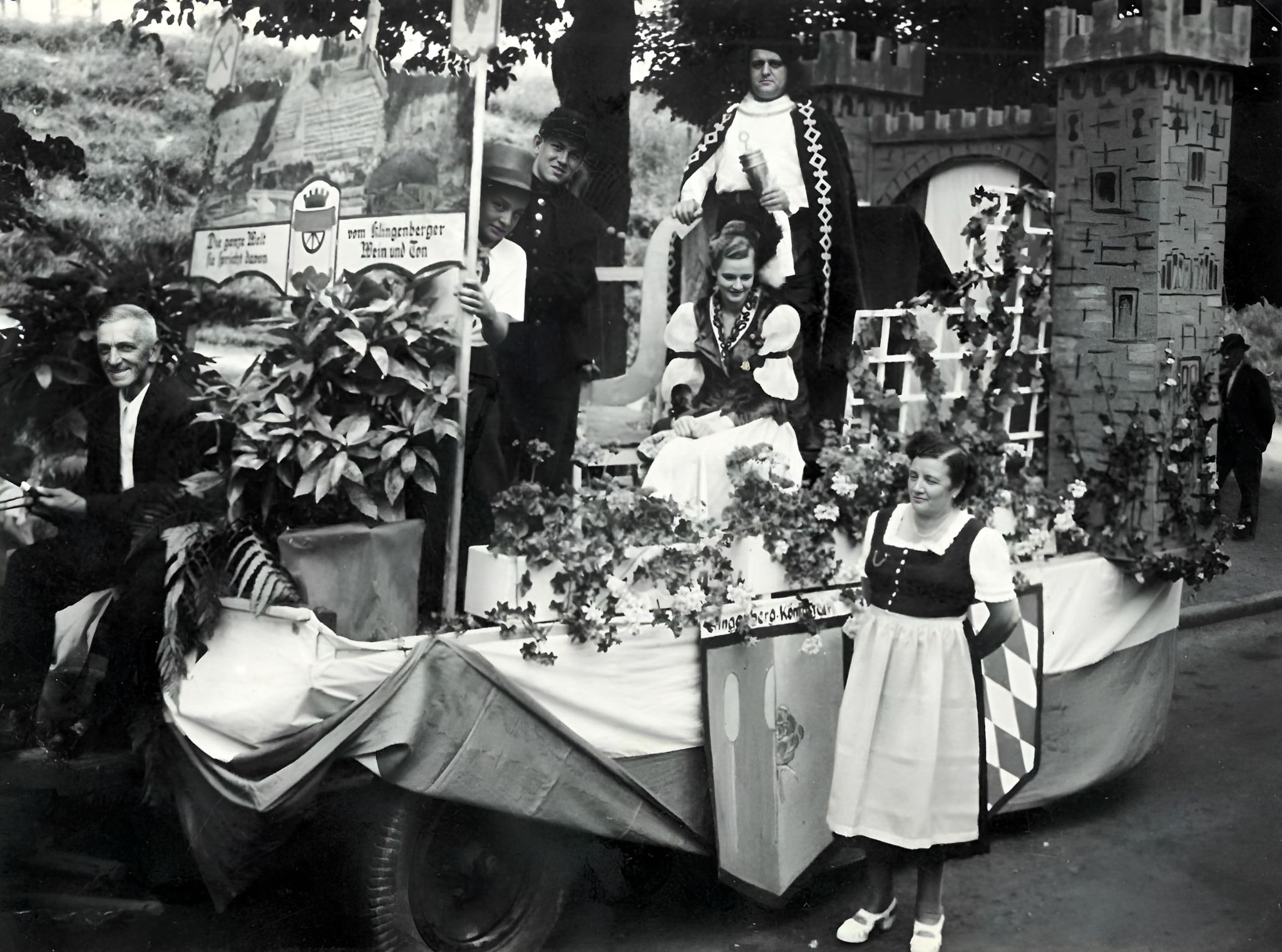 Festzug zum Klingenberger Winzerfest 1951