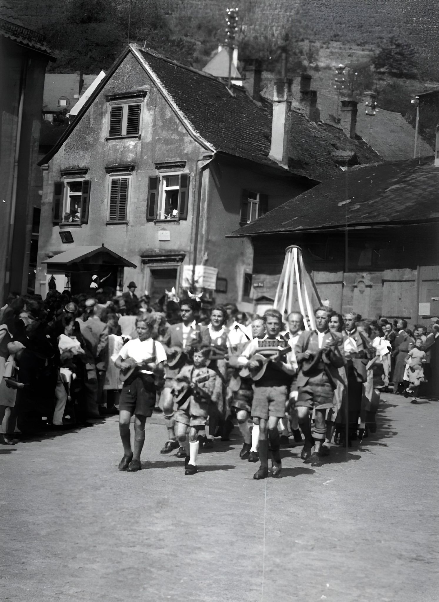 Festzug zum Klingenberger Winzerfest 1951
